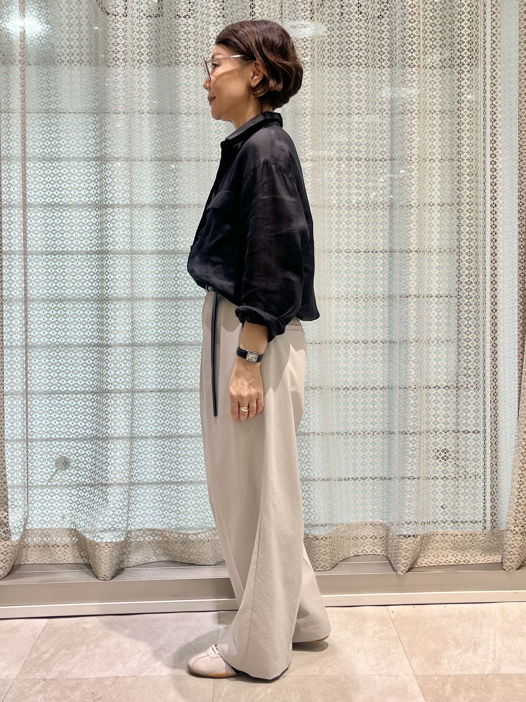 ymさんの「UNTITLED｜【古畑星夏さん着用/接触冷感】ドライタッチシャツ」を使ったコーディネート