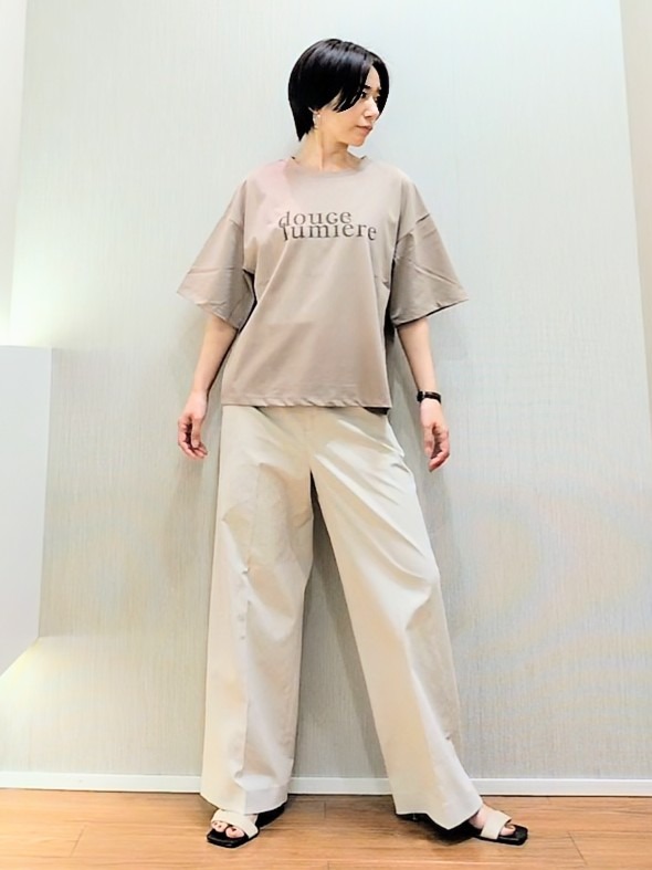 ミズタさんの「UNTITLED｜コットンロゴTシャツ」を使ったコーディネート