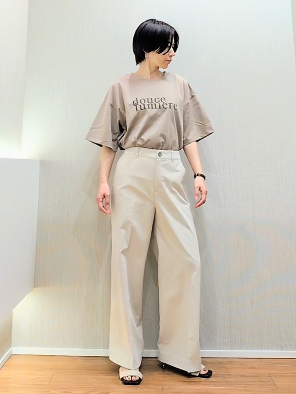 ミズタさんの「UNTITLED｜コットンロゴTシャツ」を使ったコーディネート