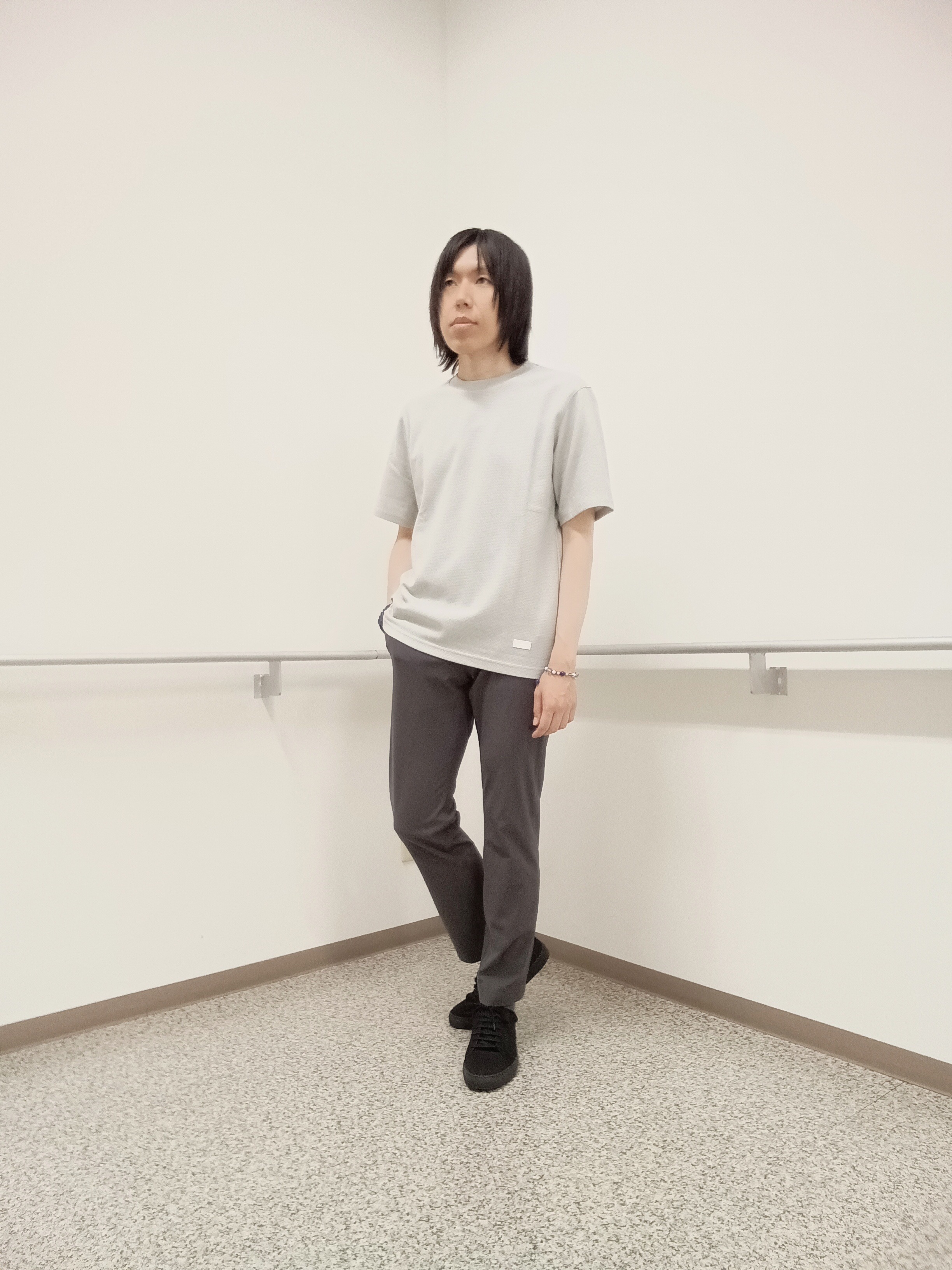moritaさんの「TAKEO KIKUCHI｜【通気性】トリコットサッカー 7分袖シャツ」を使ったコーディネート