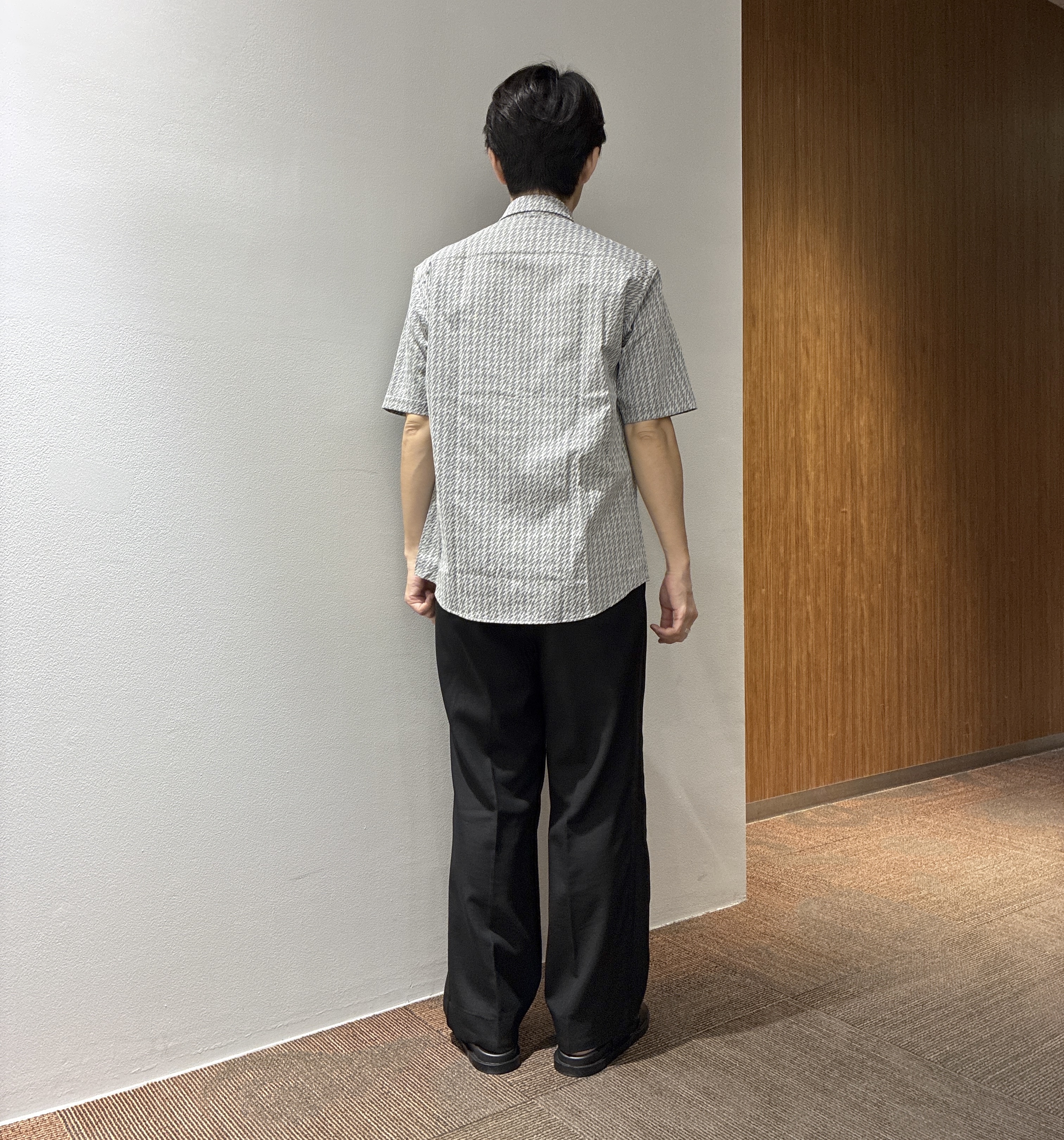 わいずみさんの「TAKEO KIKUCHI｜播州織り 千鳥 半袖シャツ」を使ったコーディネート