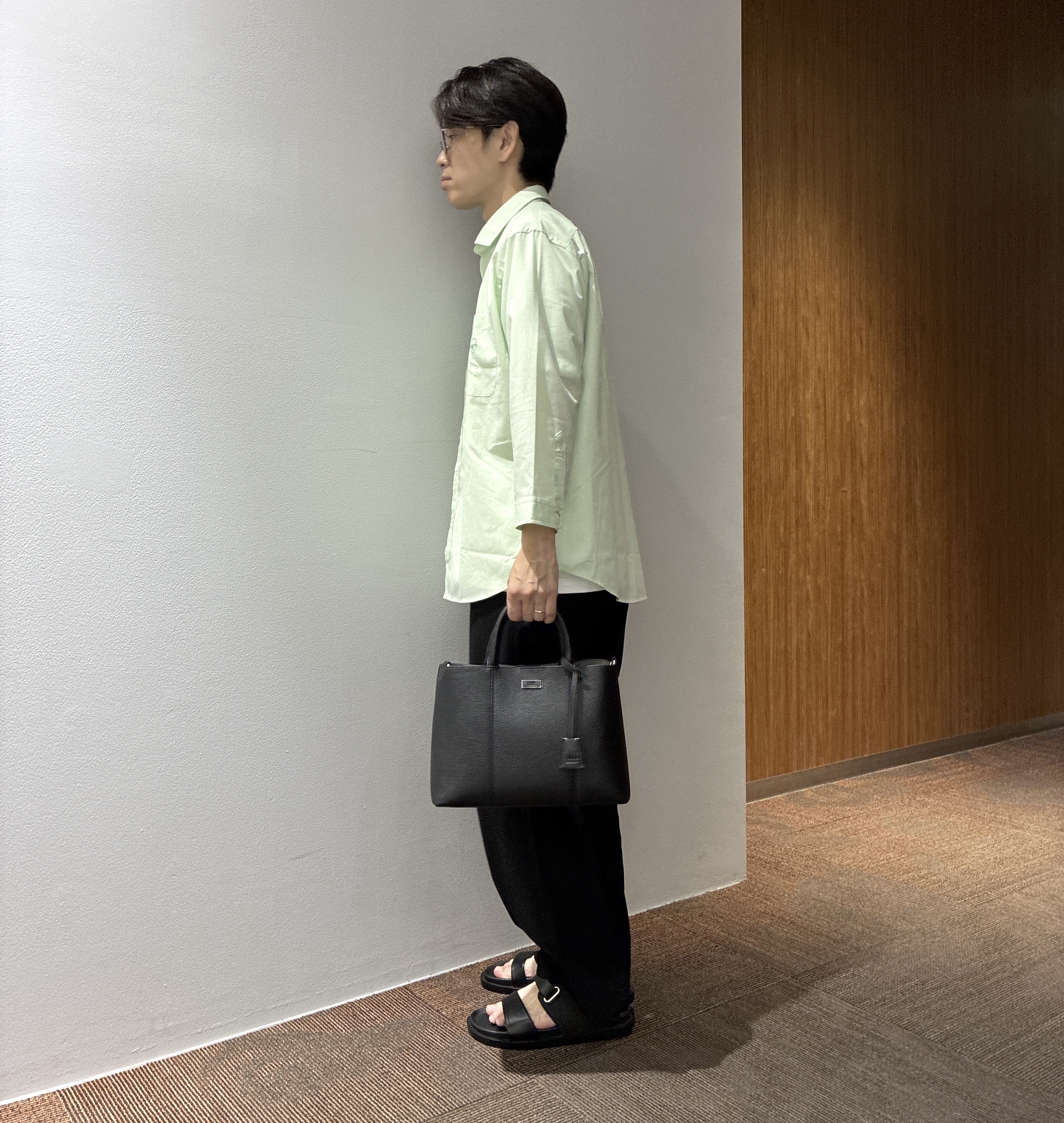 わいずみさんの「TAKEO KIKUCHI｜【接触冷感】ハイブリッド リネン 七分袖シャツ」を使ったコーディネート
