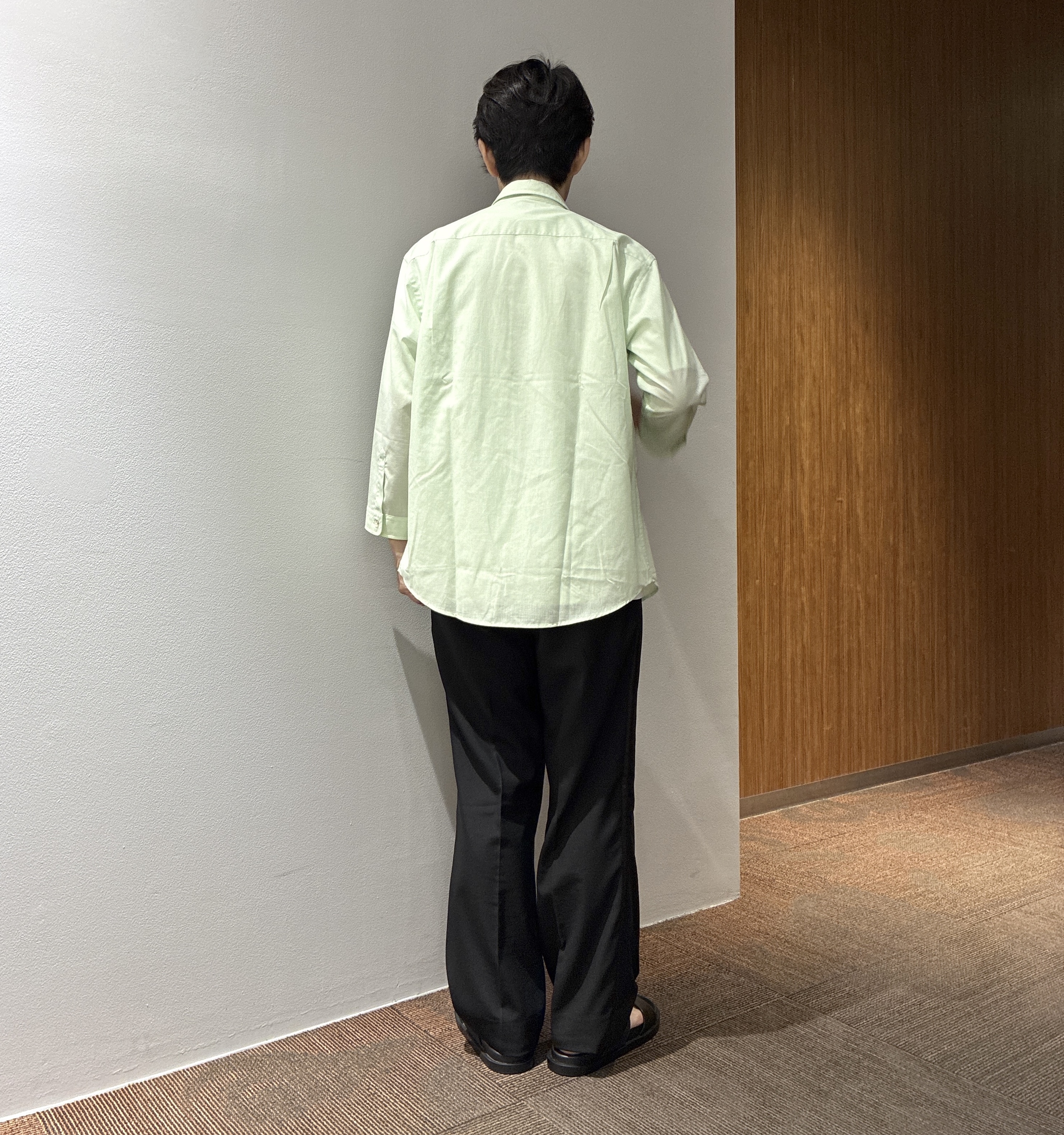 わいずみさんの「TAKEO KIKUCHI｜【接触冷感】ハイブリッド リネン 七分袖シャツ」を使ったコーディネート