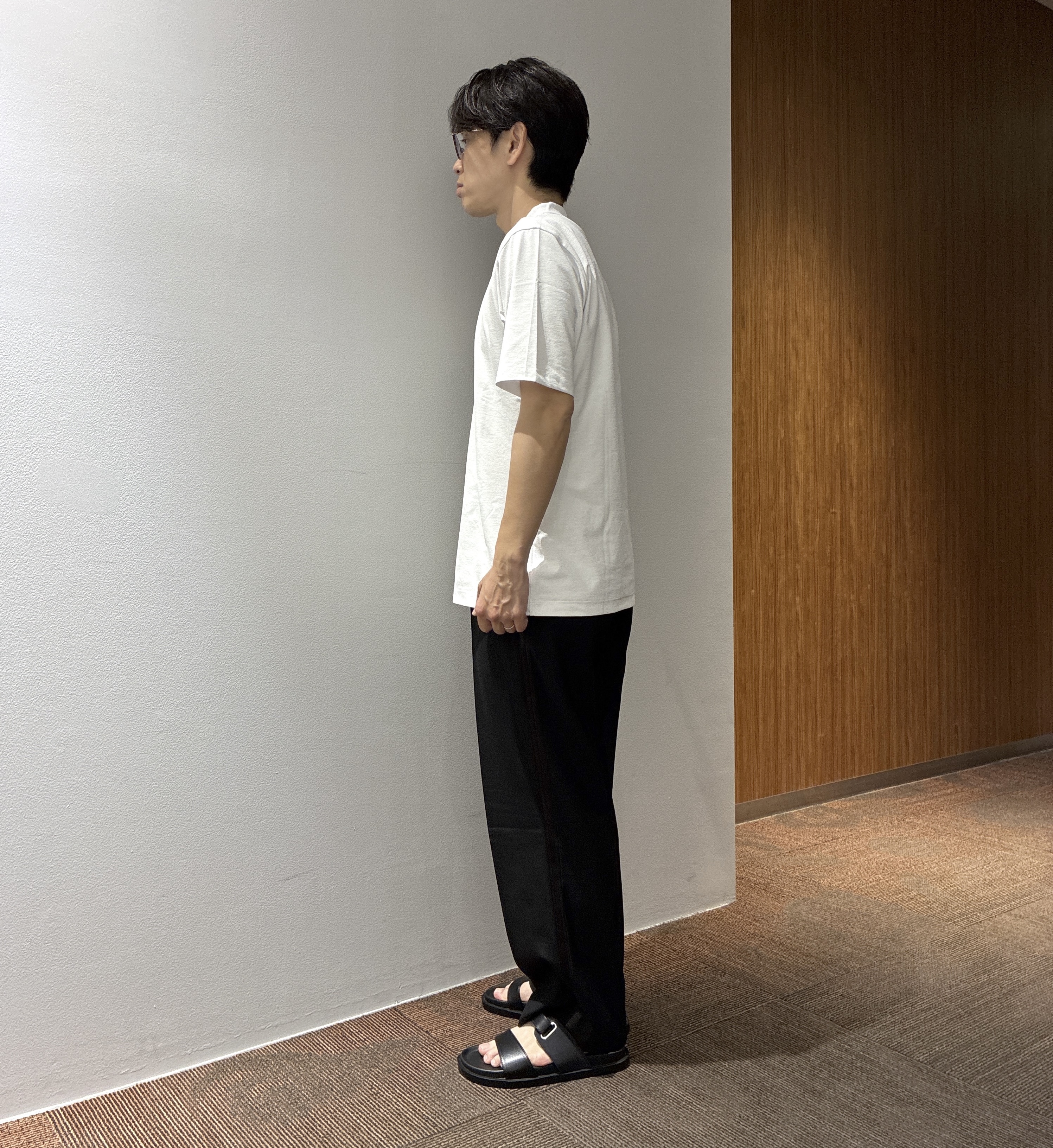 わいずみさんの「TAKEO KIKUCHI｜【接触冷感】ハイブリッド リネン 七分袖シャツ」を使ったコーディネート