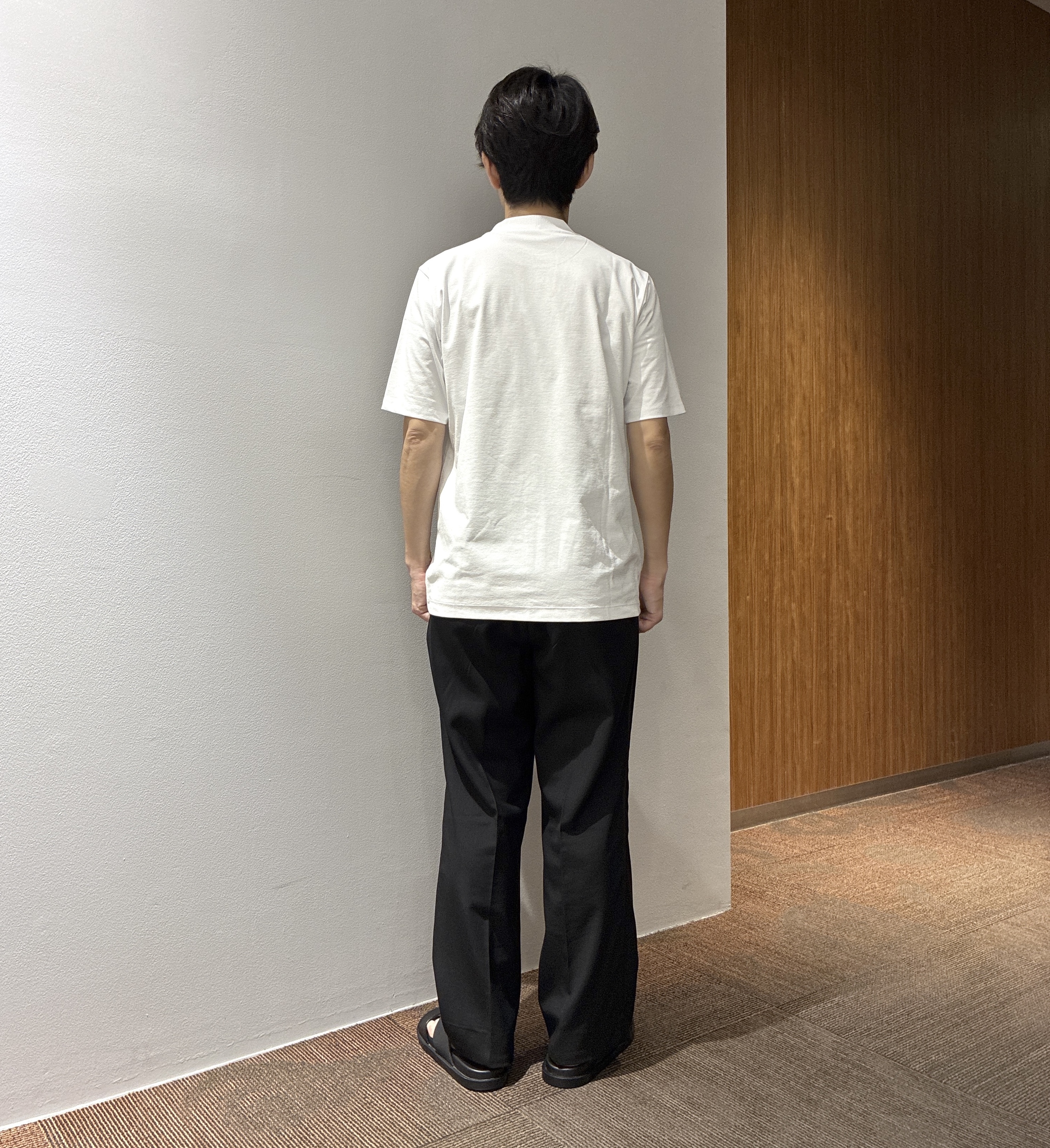 わいずみさんの「TAKEO KIKUCHI｜【接触冷感】ハイブリッド リネン 七分袖シャツ」を使ったコーディネート