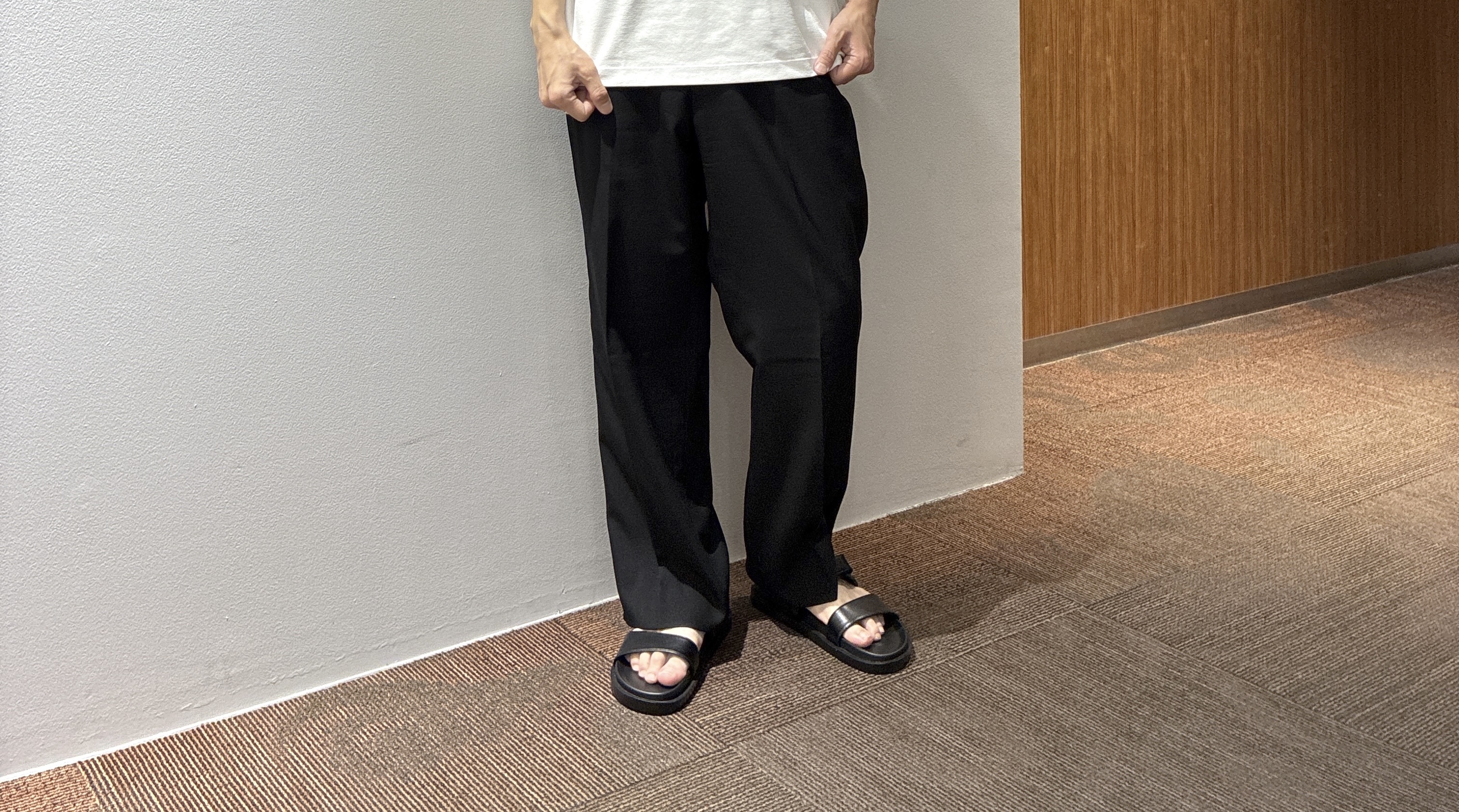 わいずみさんの「TAKEO KIKUCHI｜【接触冷感】ハイブリッド リネン 七分袖シャツ」を使ったコーディネート