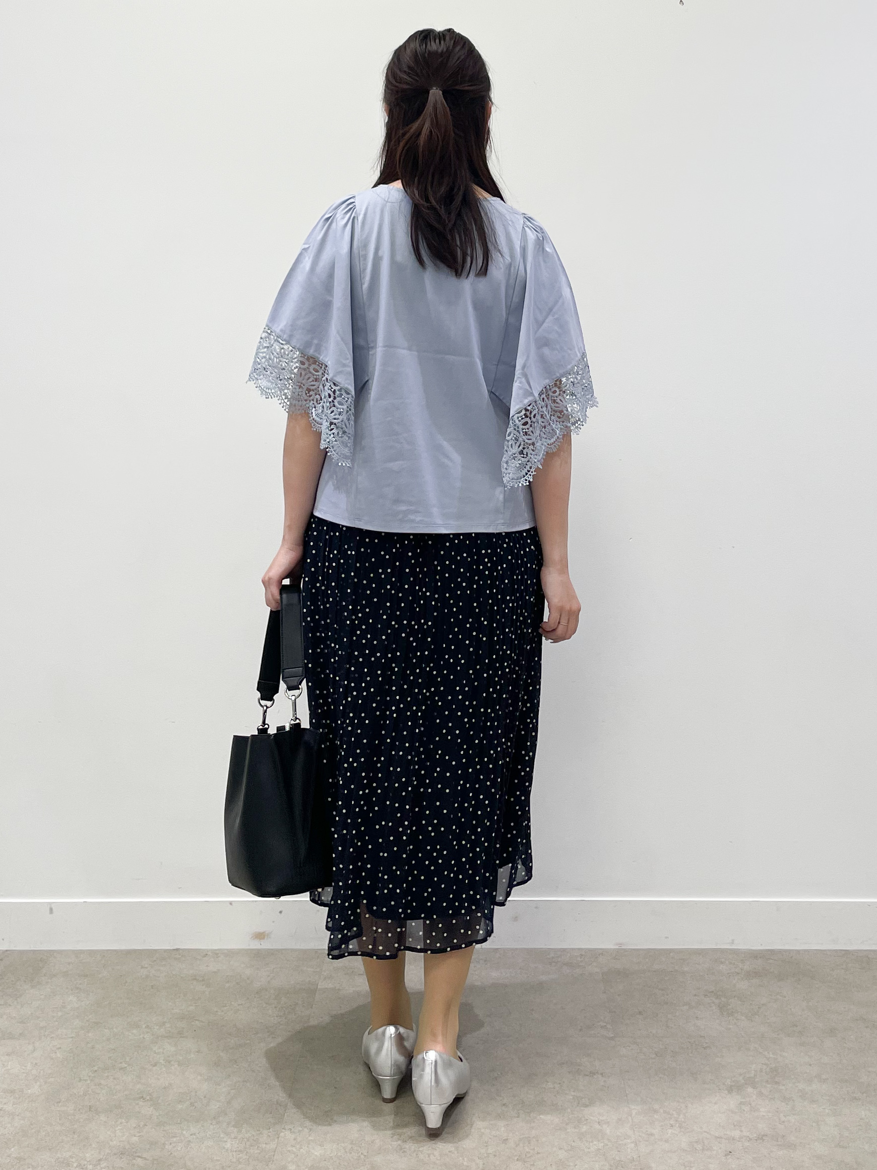 yukariさんの「Reflect｜【UVカット／接触冷感】レーススリーブジャージカットソー」を使ったコーディネート