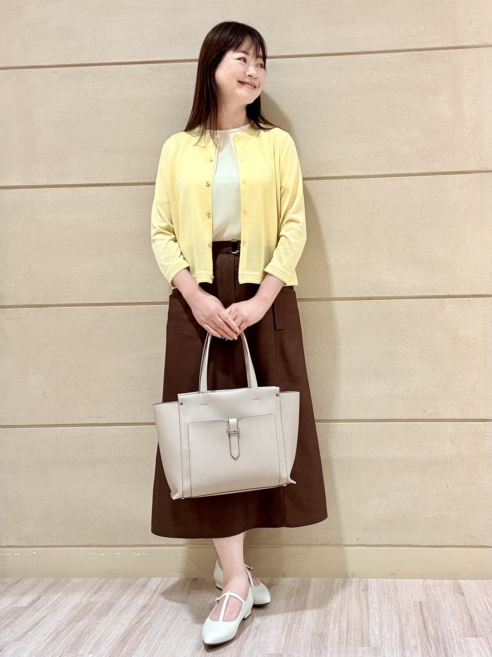 Marさんの「Reflect｜【S-4Lサイズ/UVカット／接触冷感】シフォンジャージブラウス」を使ったコーディネート
