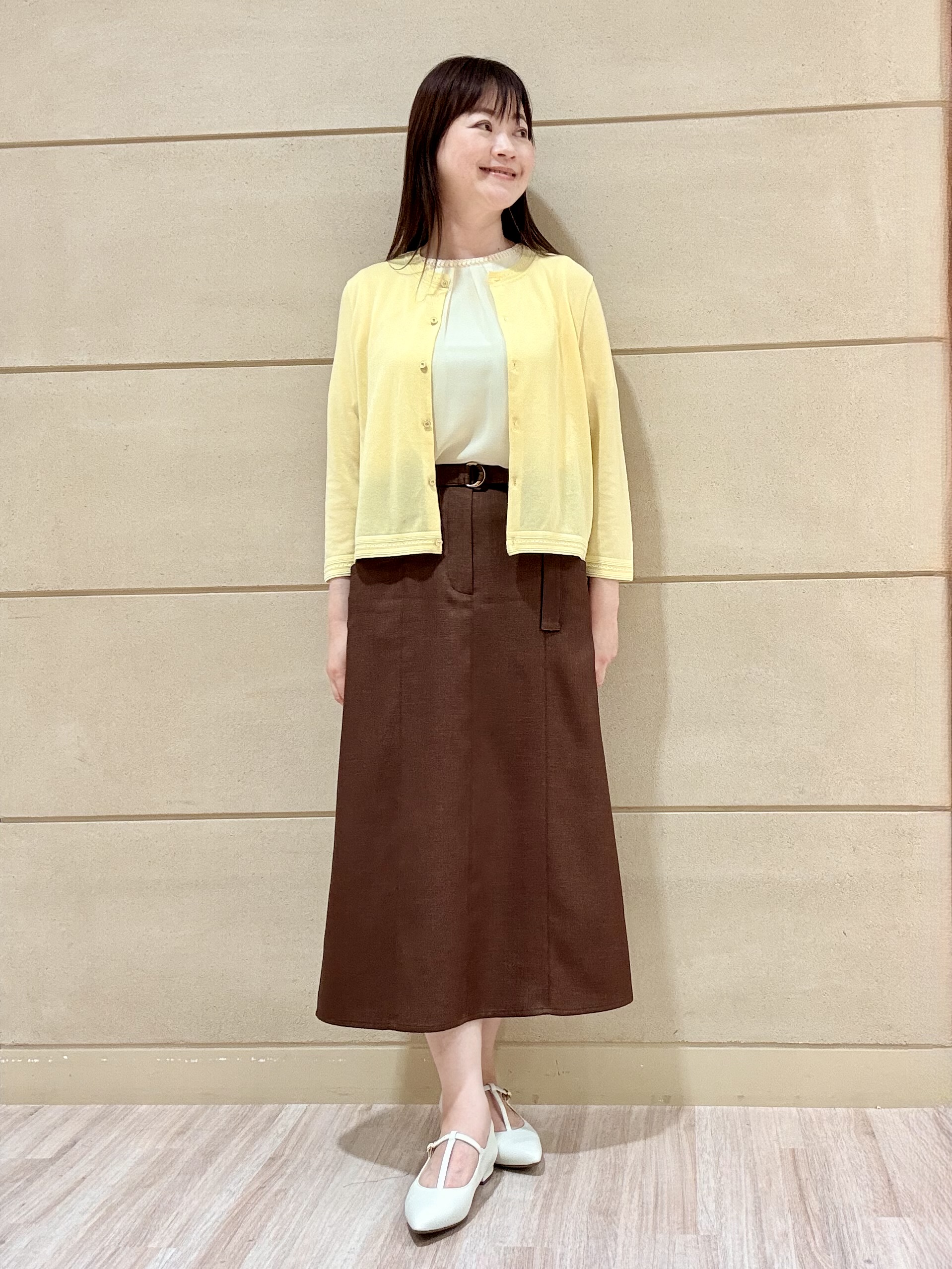 Marさんの「Reflect｜【S-4Lサイズ/UVカット／接触冷感】シフォンジャージブラウス」を使ったコーディネート