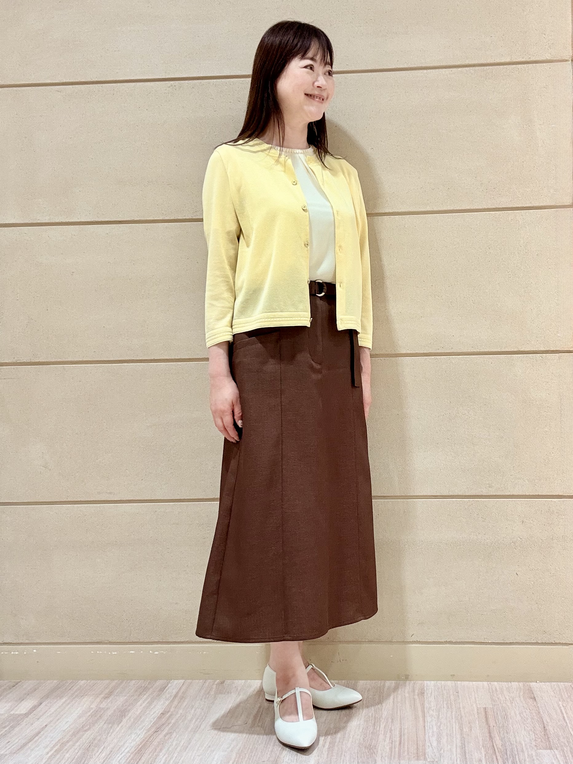 Marさんの「Reflect｜【S-4Lサイズ/UVカット／接触冷感】シフォンジャージブラウス」を使ったコーディネート