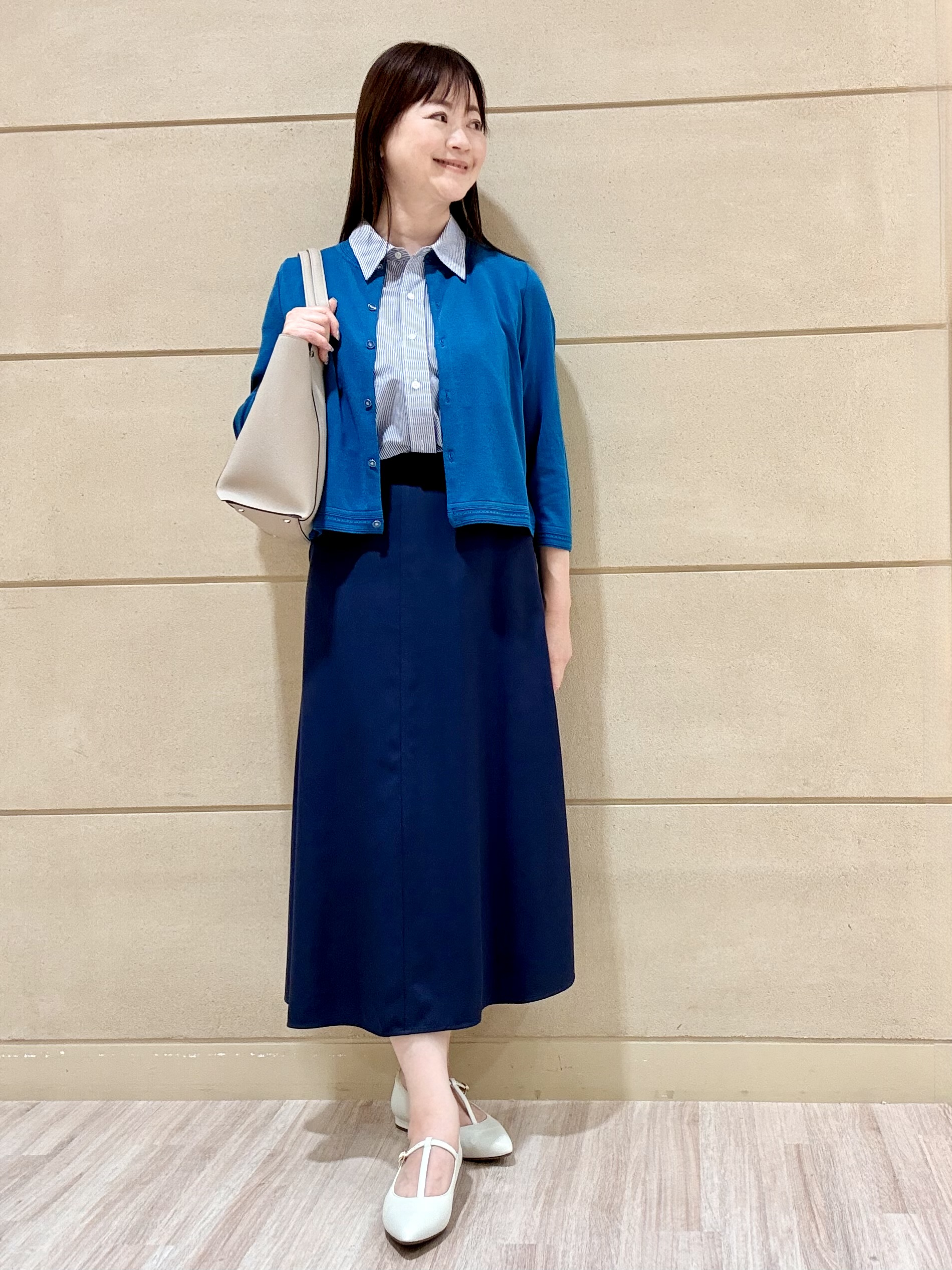 Marさんの「Reflect｜【接触冷感】フレンチスリーブシャツブラウス」を使ったコーディネート