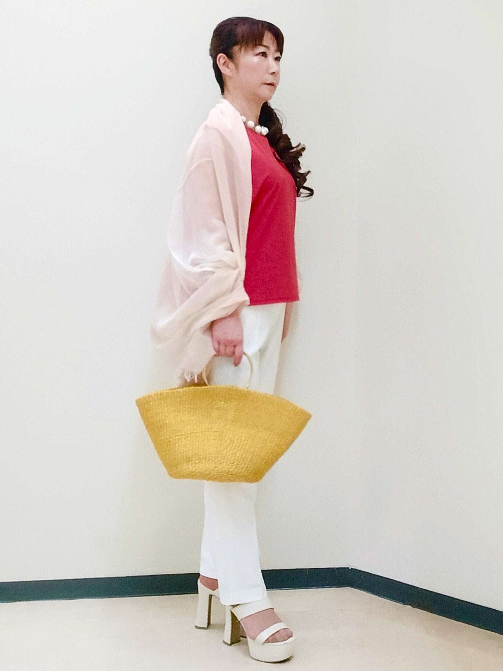 花さんの「Reflect｜【UVカット／接触冷感／吸水速乾】フレンチスリーブプルオーバー」を使ったコーディネート