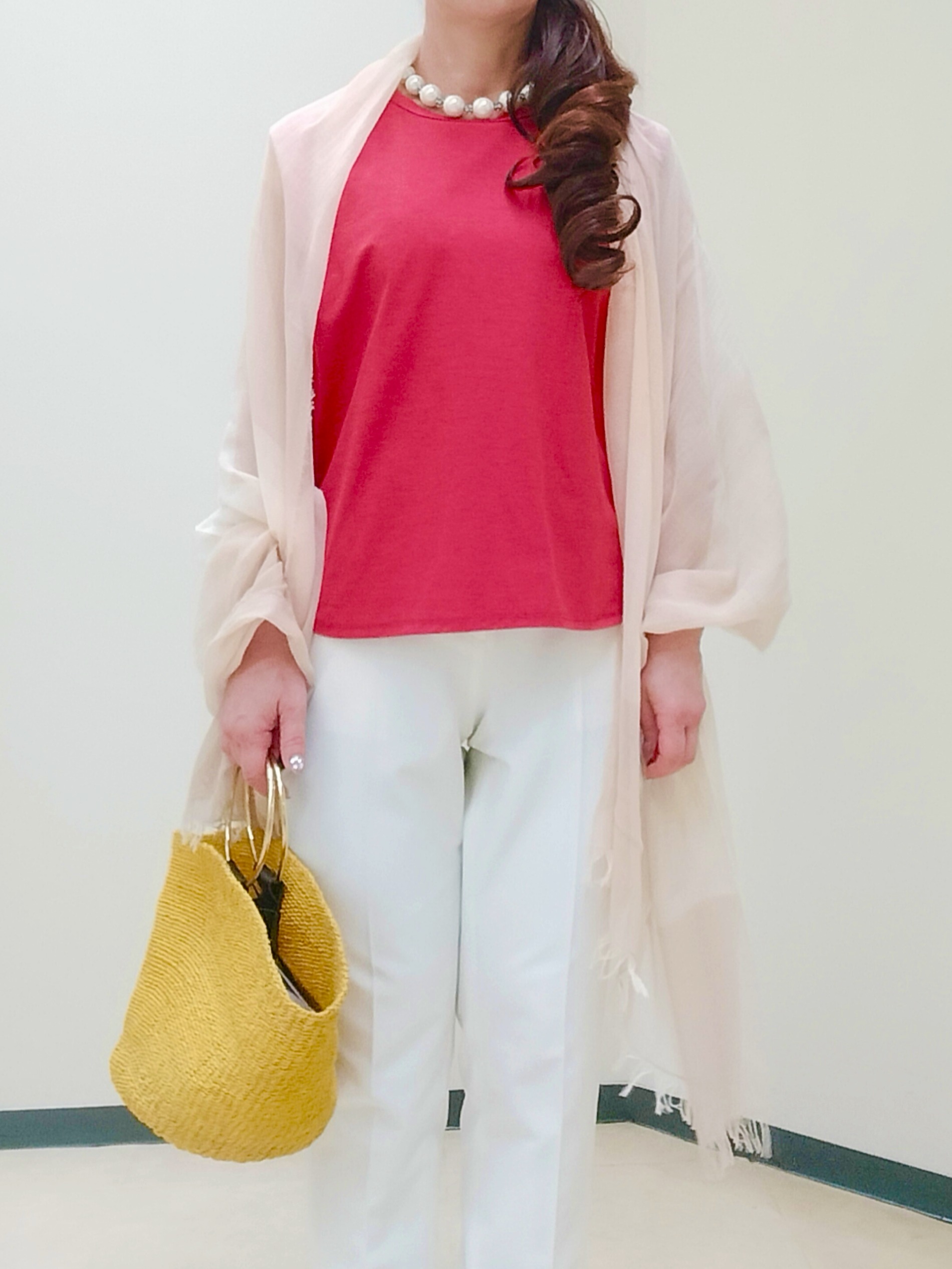 花さんの「Reflect｜【UVカット／接触冷感／吸水速乾】フレンチスリーブプルオーバー」を使ったコーディネート