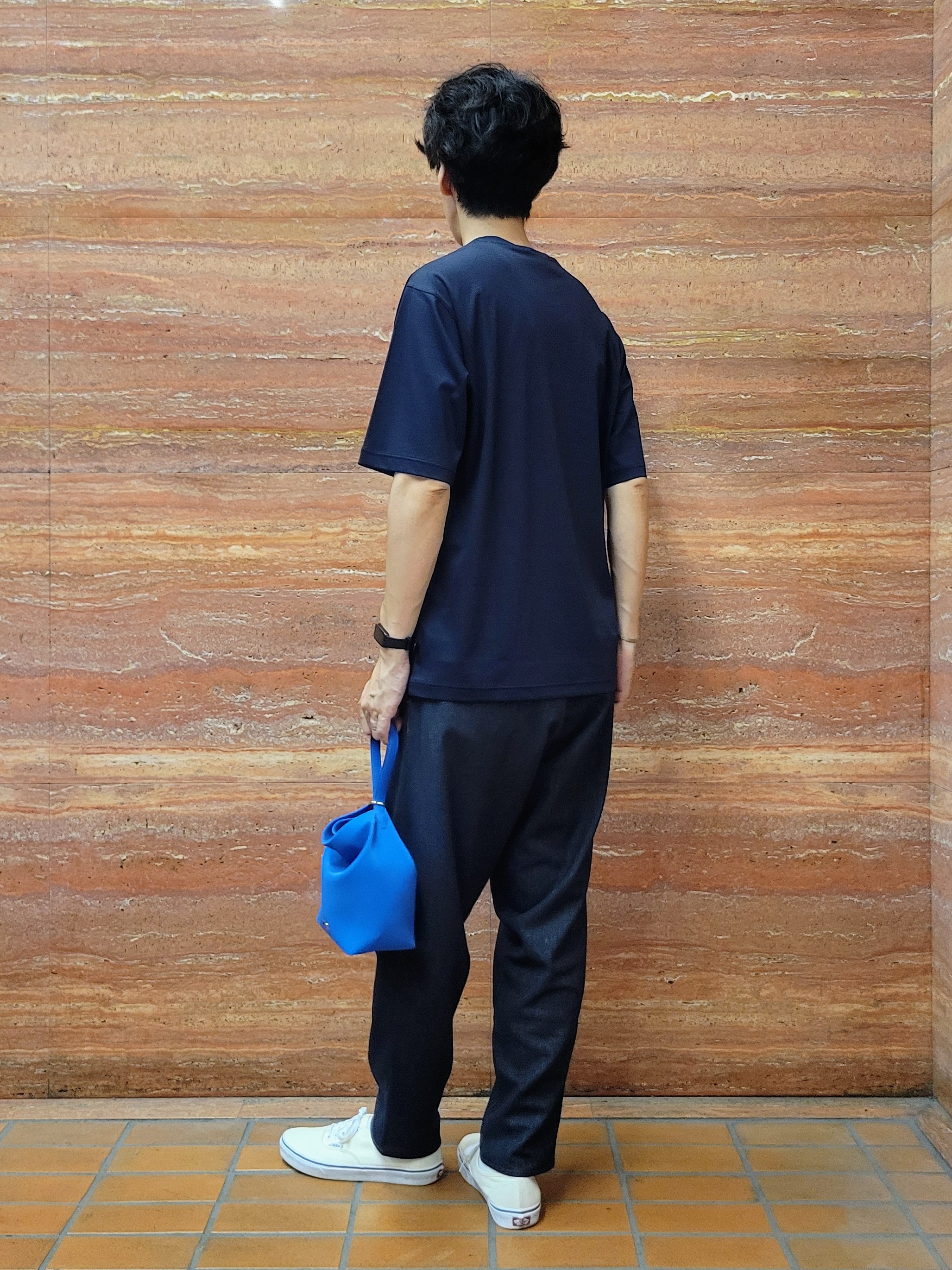 piroyaさんの「TAKEO KIKUCHI｜【BOWLER HAT LABEL】アイスクリアコットンボーラーハットウォーカー 半袖ポケT」を使ったコーディネート