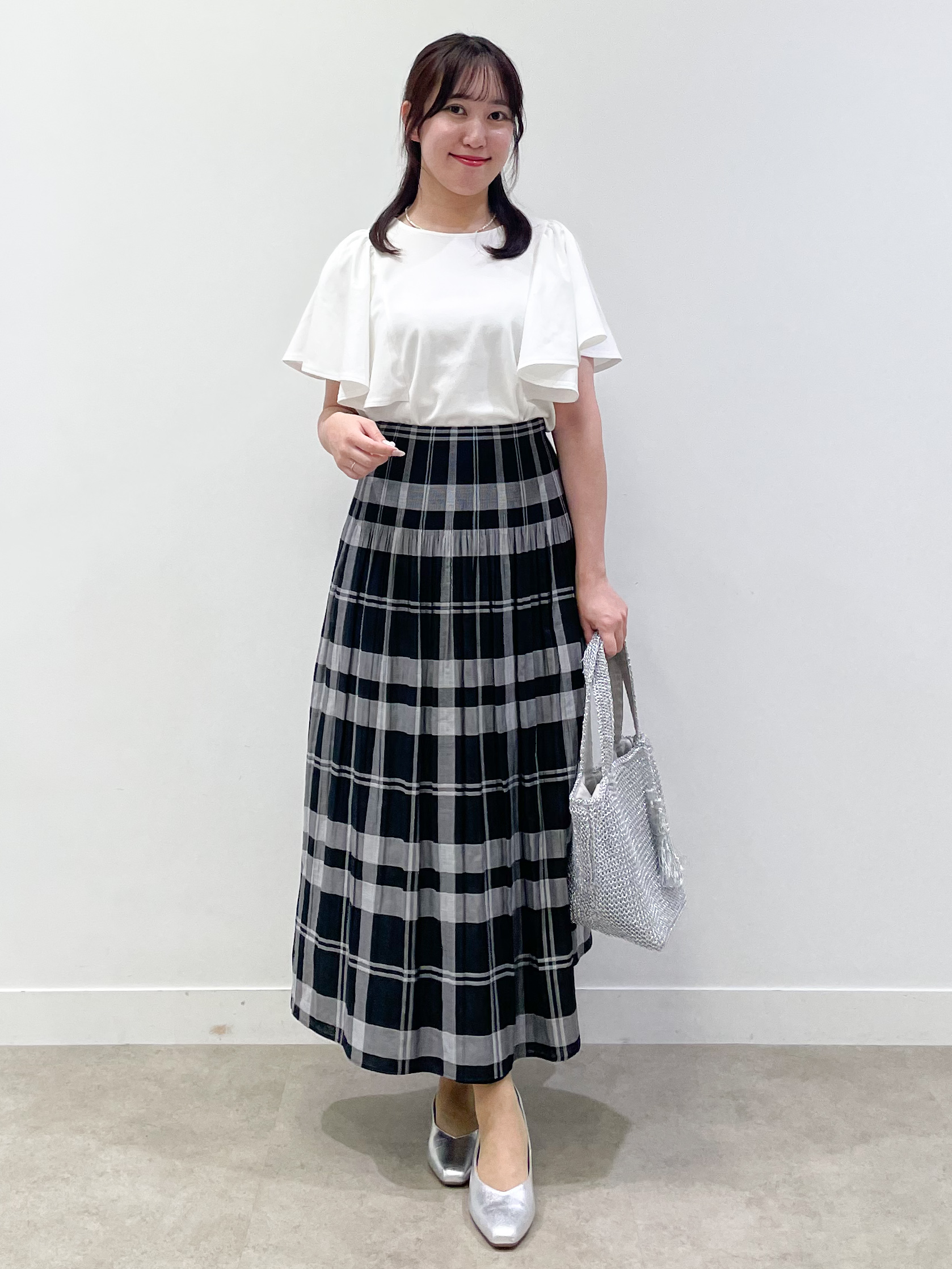 yukariさんの「Reflect｜【UVカット／接触冷感／吸水速乾】フレアスリーブトップス」を使ったコーディネート