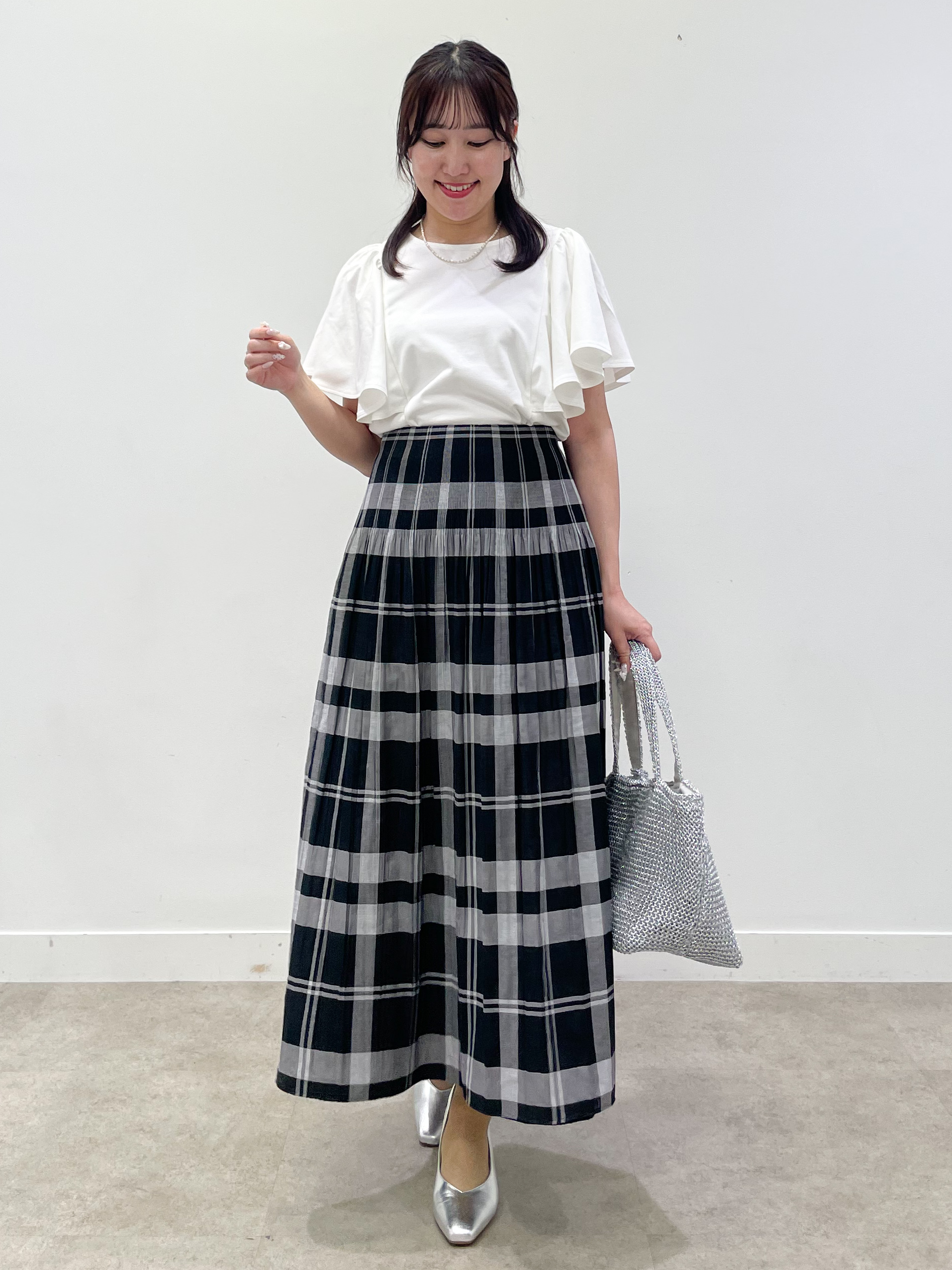 yukariさんの「Reflect｜【UVカット／接触冷感／吸水速乾】フレアスリーブトップス」を使ったコーディネート