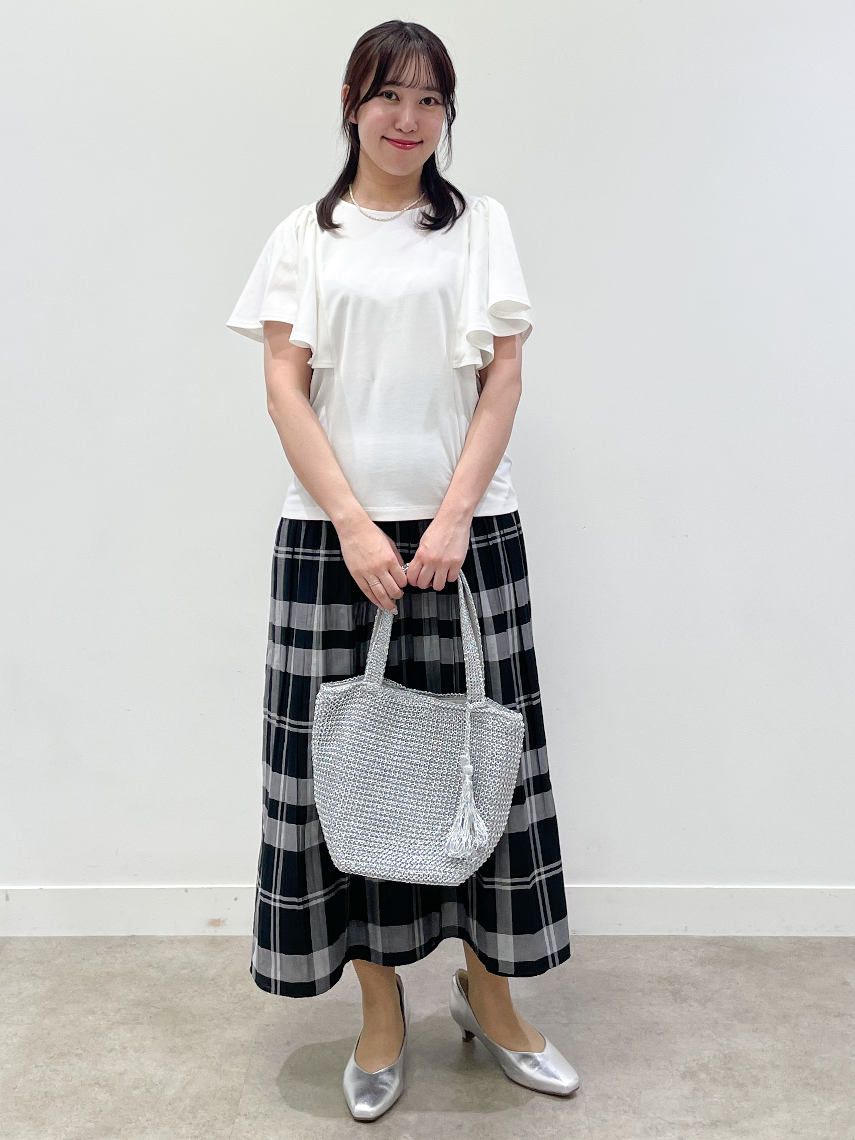 yukariさんの「Reflect｜【UVカット／接触冷感／吸水速乾】フレアスリーブトップス」を使ったコーディネート
