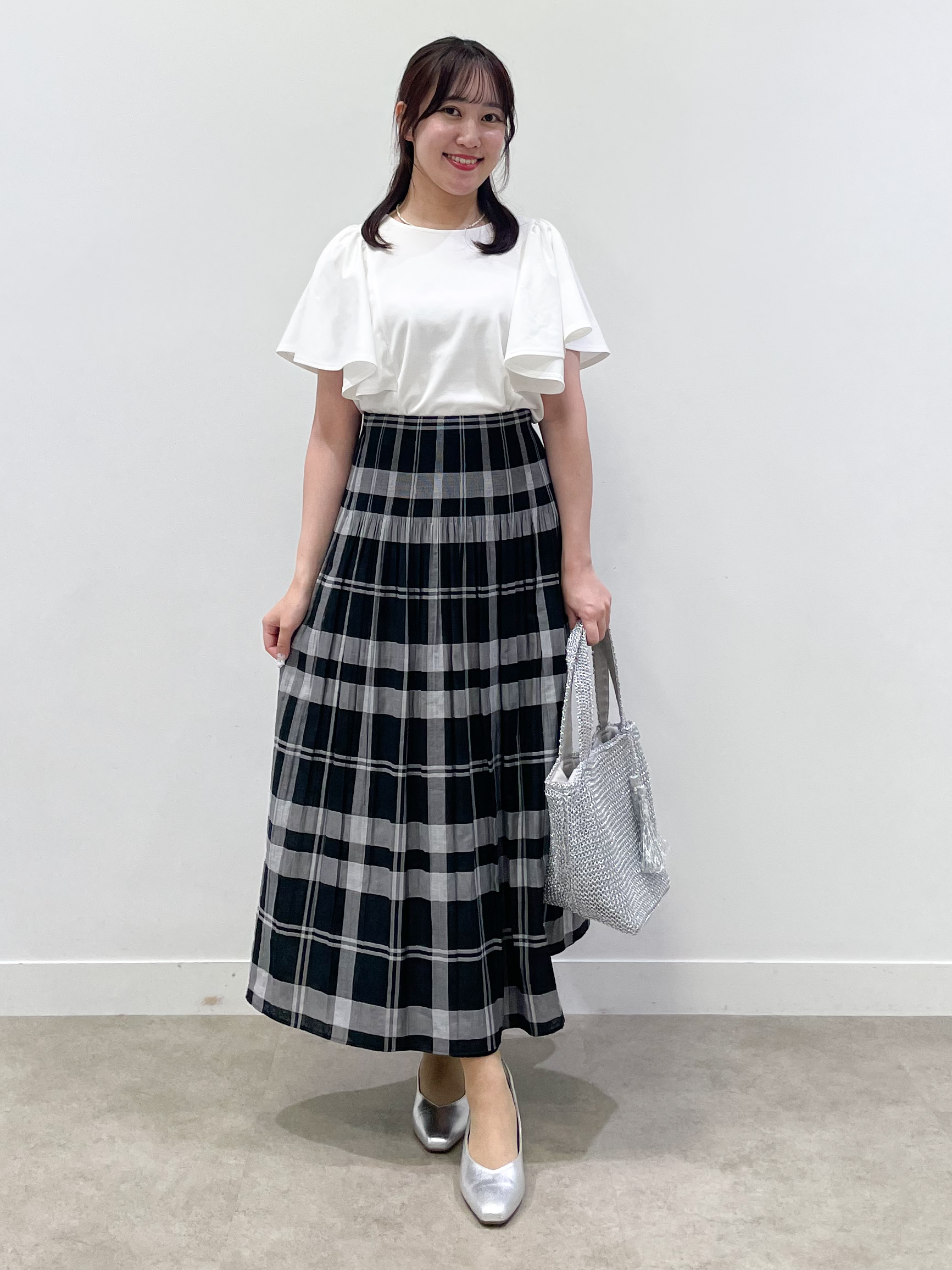 yukariさんの「Reflect｜【UVカット／接触冷感／吸水速乾】フレアスリーブトップス」を使ったコーディネート