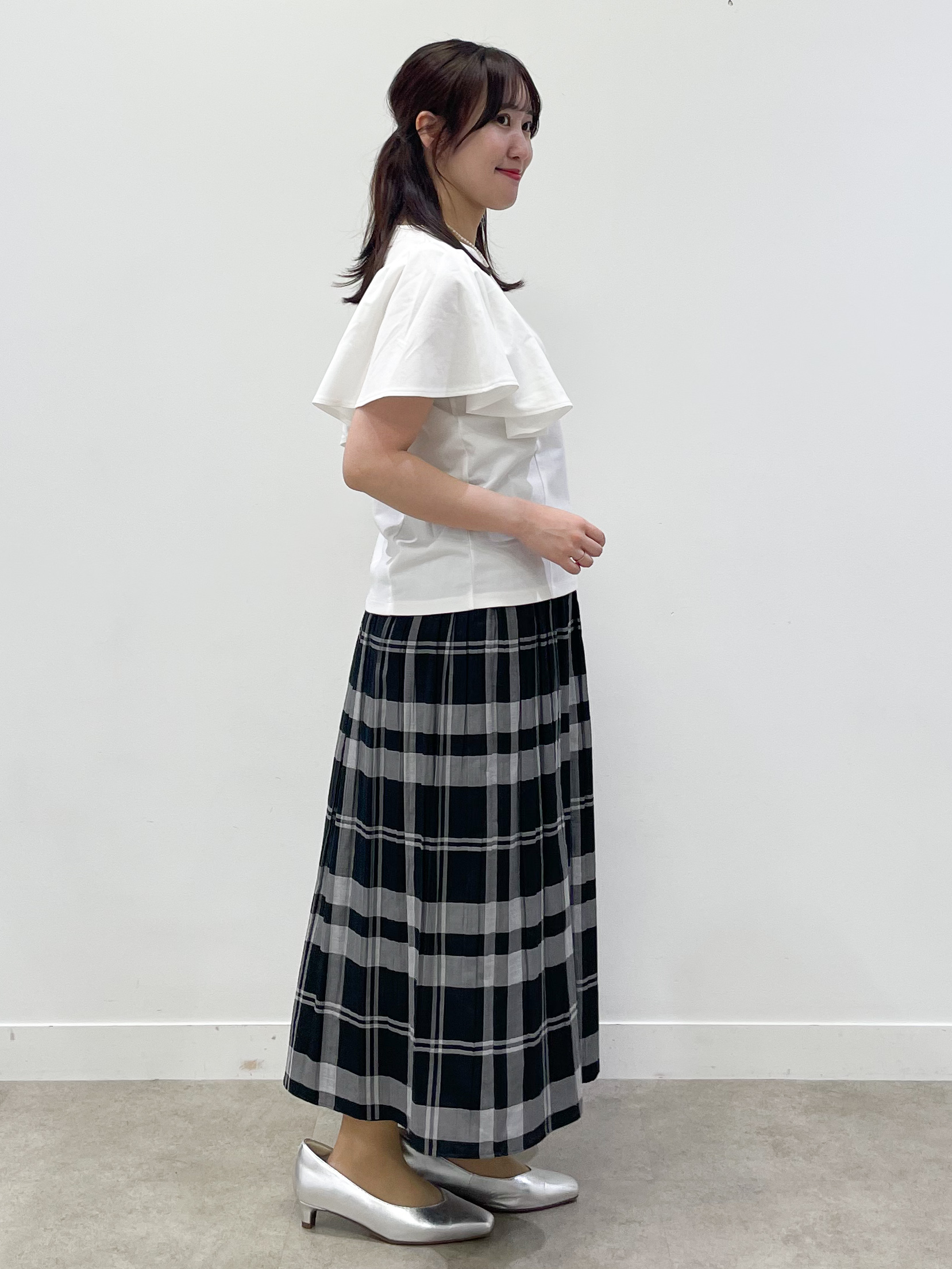yukariさんの「Reflect｜【UVカット／接触冷感／吸水速乾】フレアスリーブトップス」を使ったコーディネート