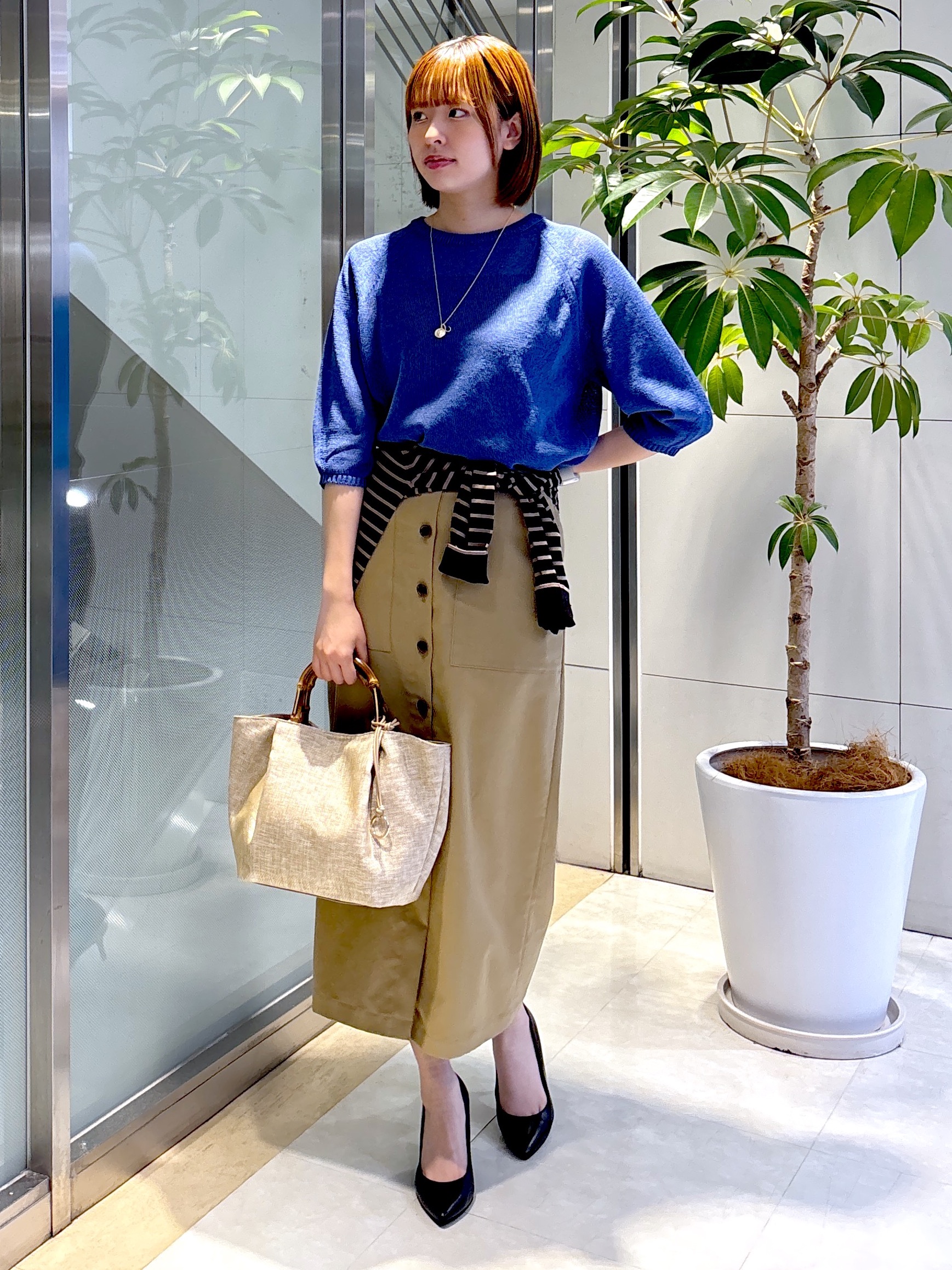yukaさんの「UNTITLED｜【洗える/ゆったり】クルーネックドライニット」を使ったコーディネート