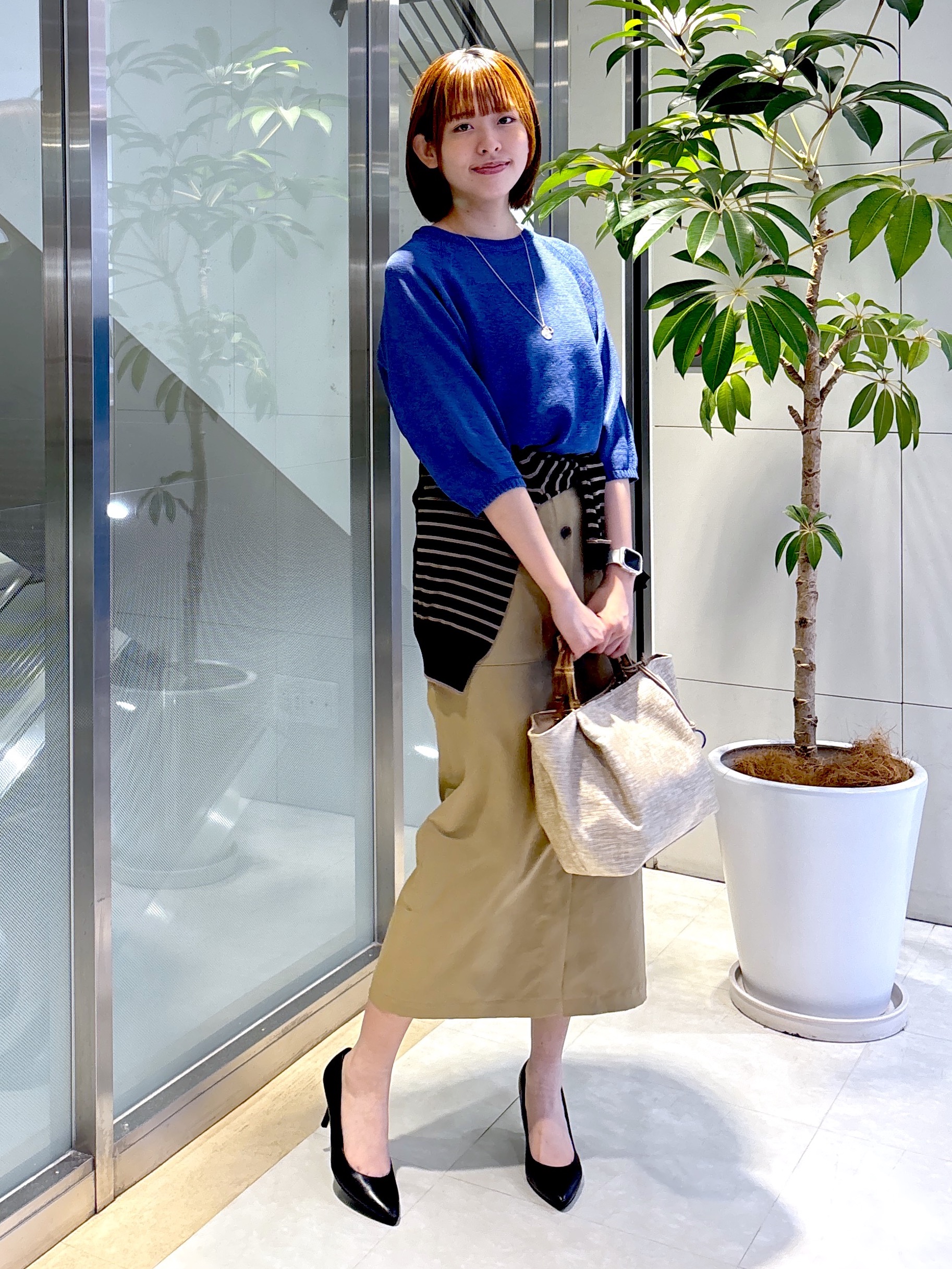 yukaさんの「UNTITLED｜【洗える/ゆったり】クルーネックドライニット」を使ったコーディネート