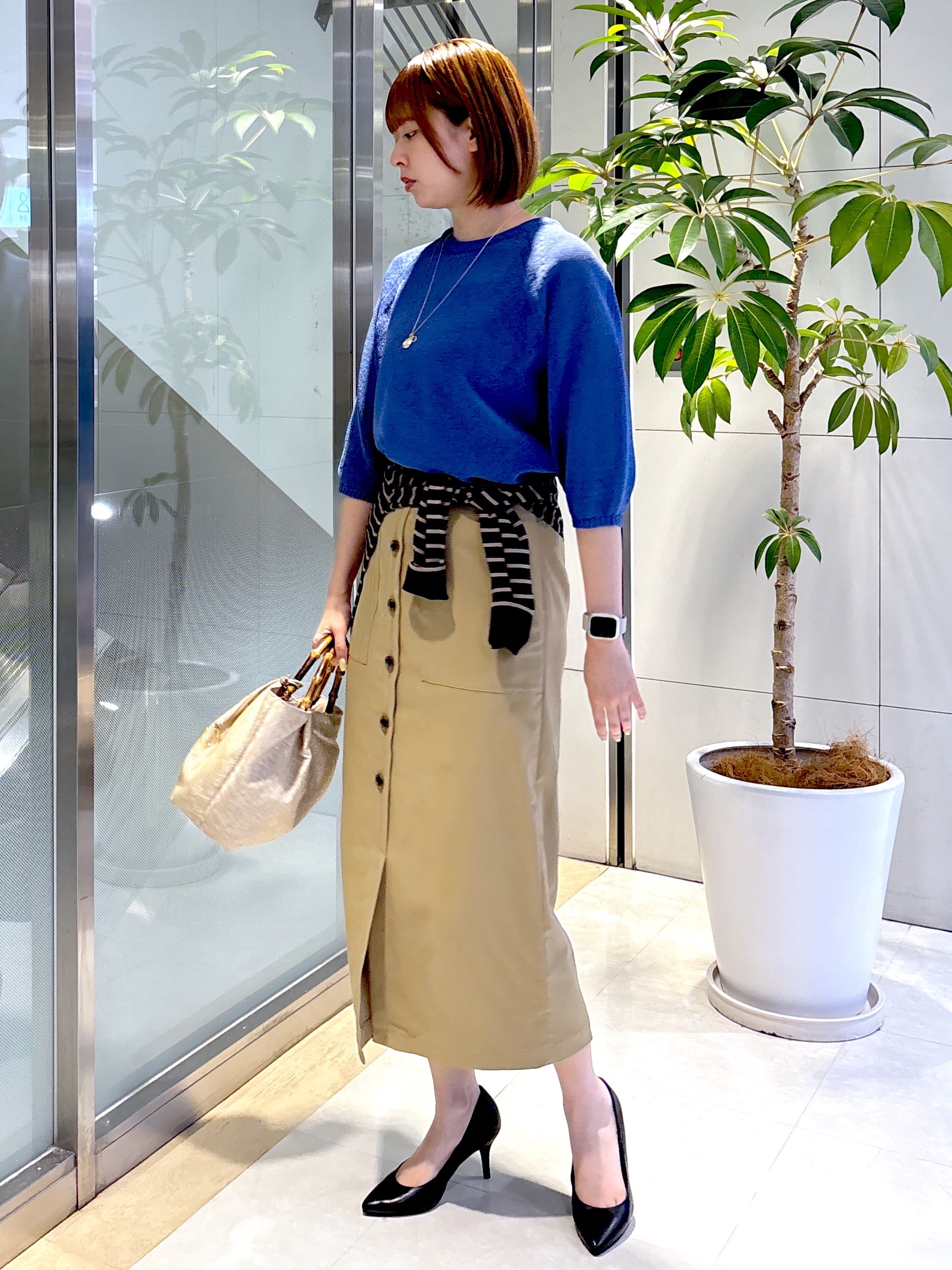 yukaさんの「UNTITLED｜【洗える/ゆったり】クルーネックドライニット」を使ったコーディネート