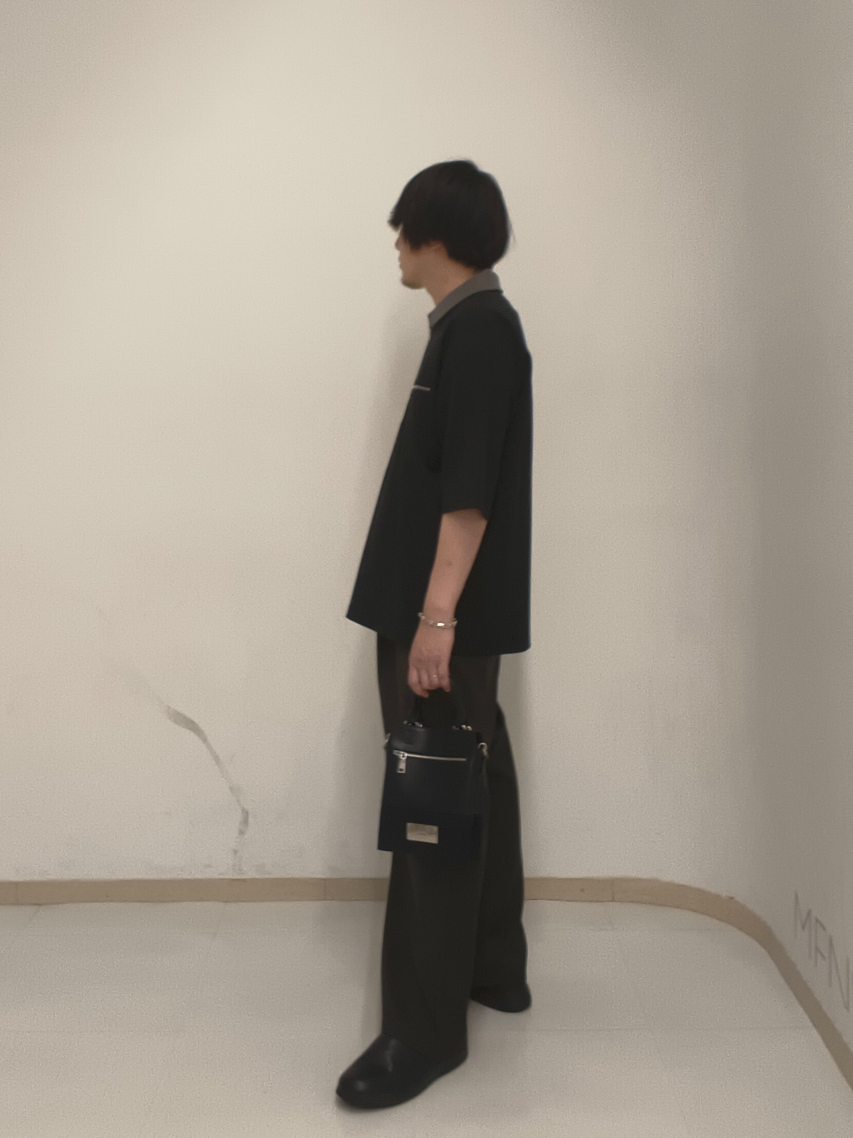 サクライさんの「tk.TAKEO KIKUCHI｜【人気商品！】カラースイッチハーフジップポロ/ドロップショルダー/ポロシャツ/ドライタッチ」を使ったコーディネート