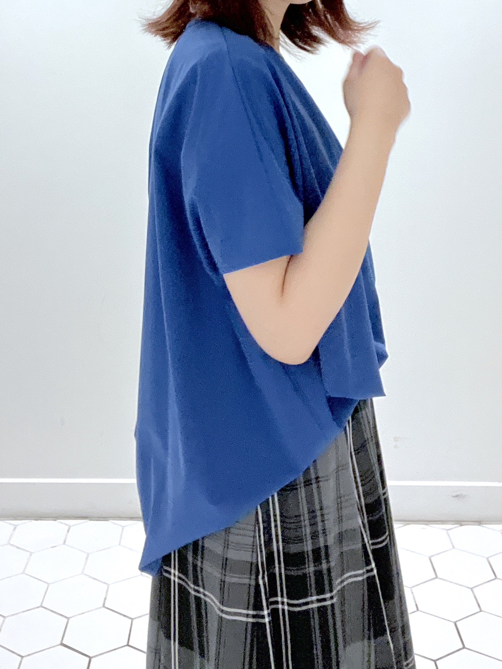Makinoさんの「Dessin｜【接触冷感/UVカット】ドレープタックブラウス」を使ったコーディネート