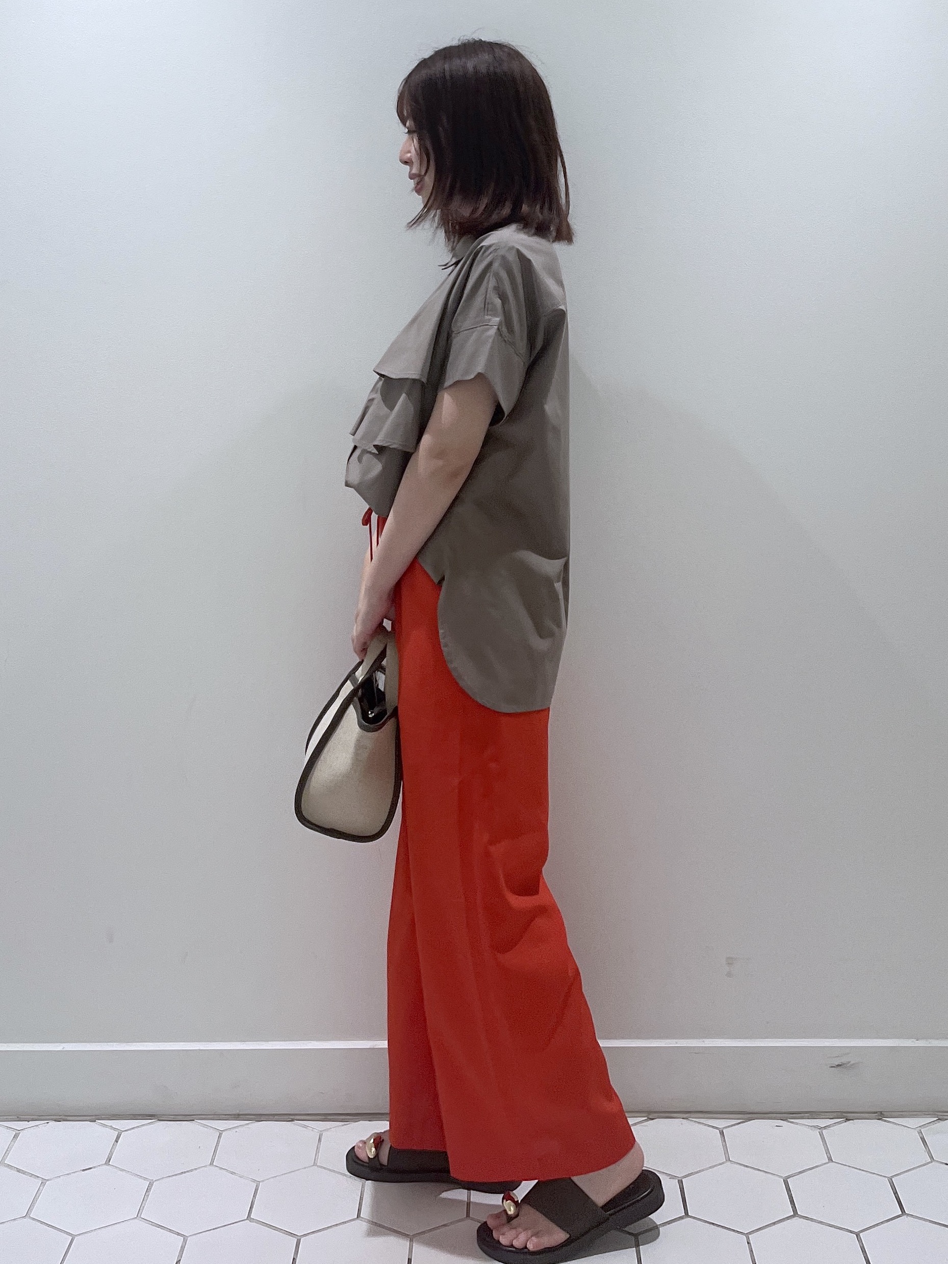 Makinoさんの「Dessin｜【マシンウォッシャブル】ダブルフリルブラウス」を使ったコーディネート