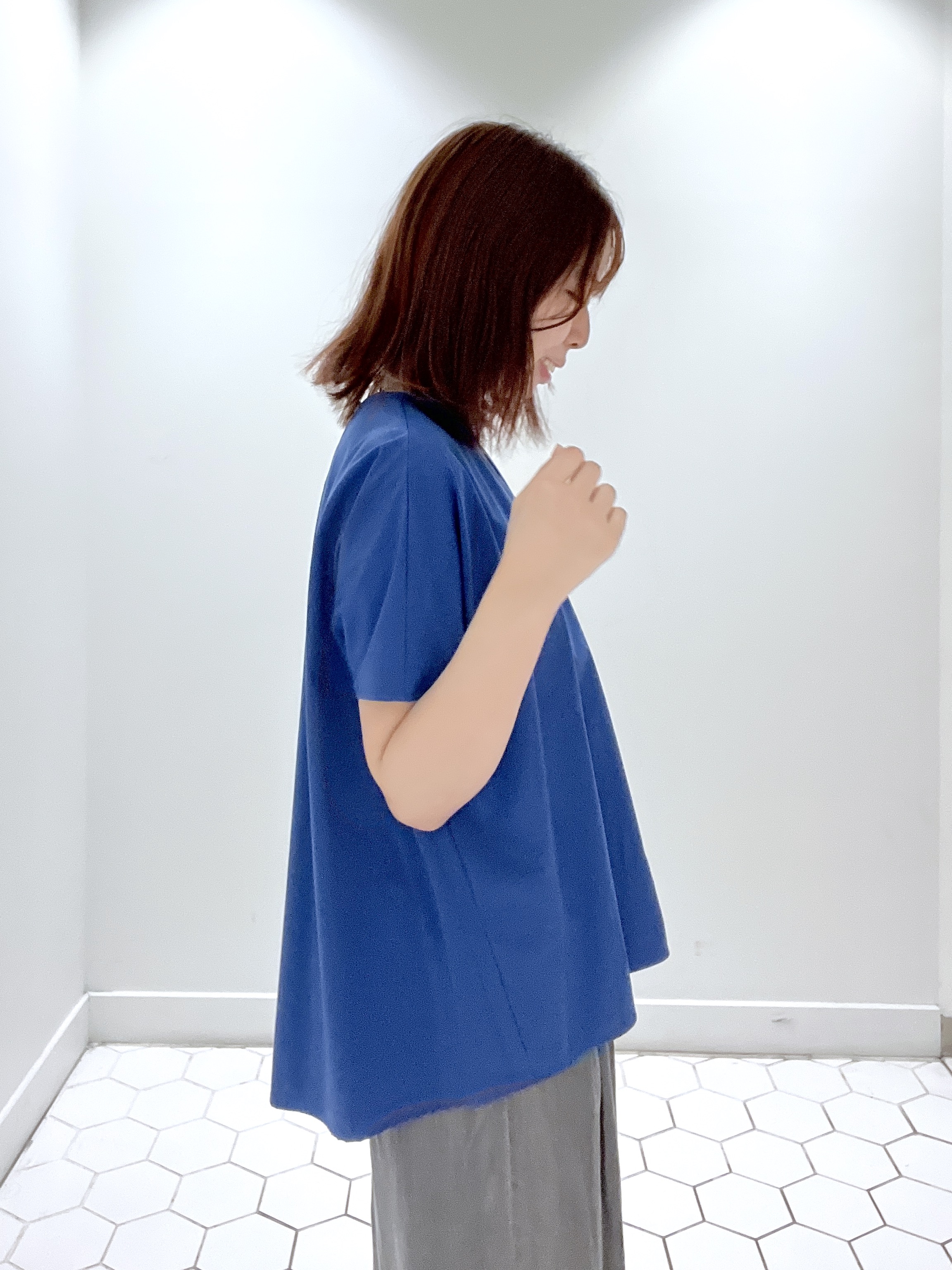 Makinoさんの「Dessin｜【接触冷感/UVカット】ドレープタックブラウス」を使ったコーディネート