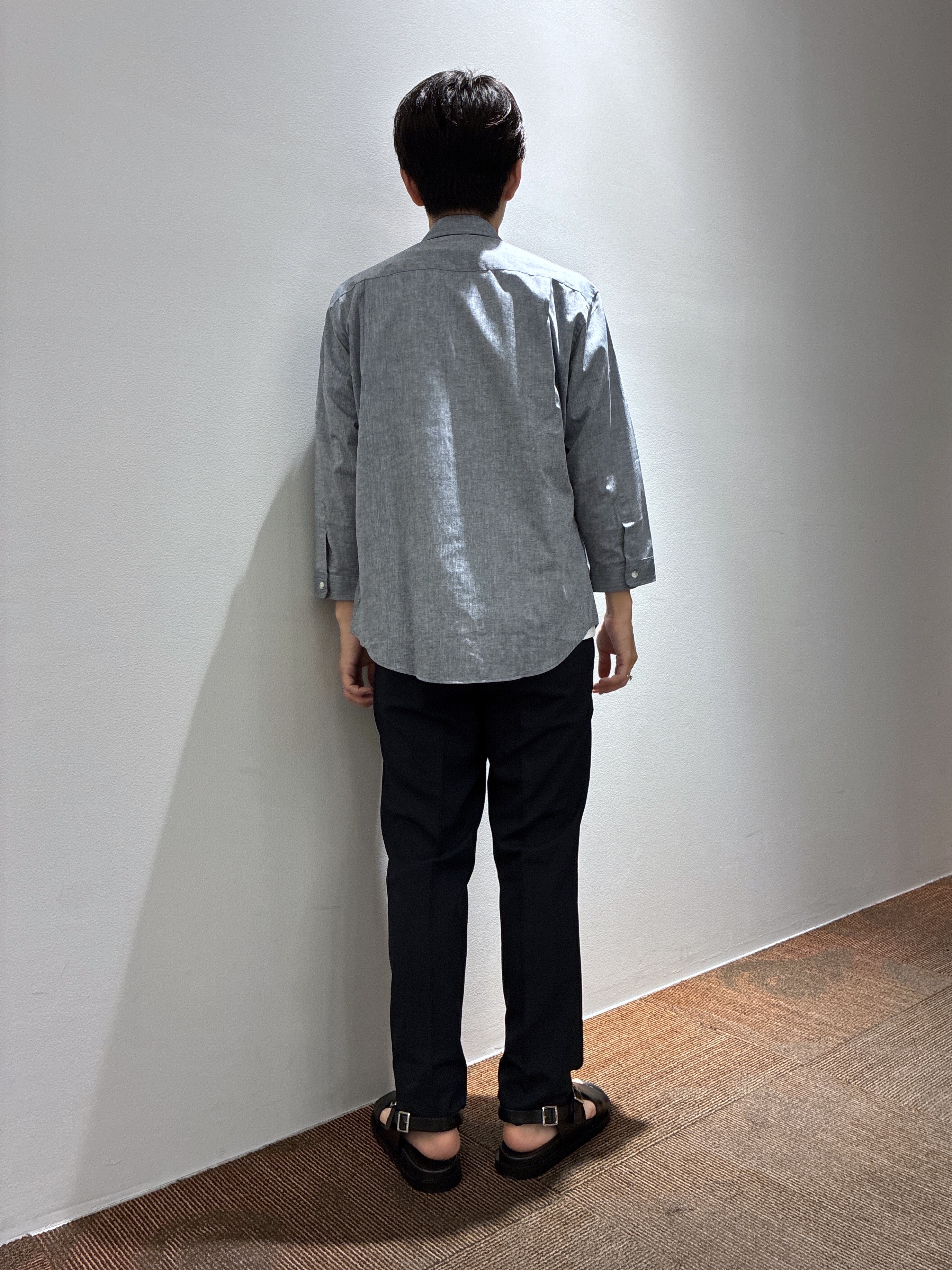 わいずみさんの「TAKEO KIKUCHI｜【接触冷感】ハイブリッド リネン 七分袖シャツ」を使ったコーディネート
