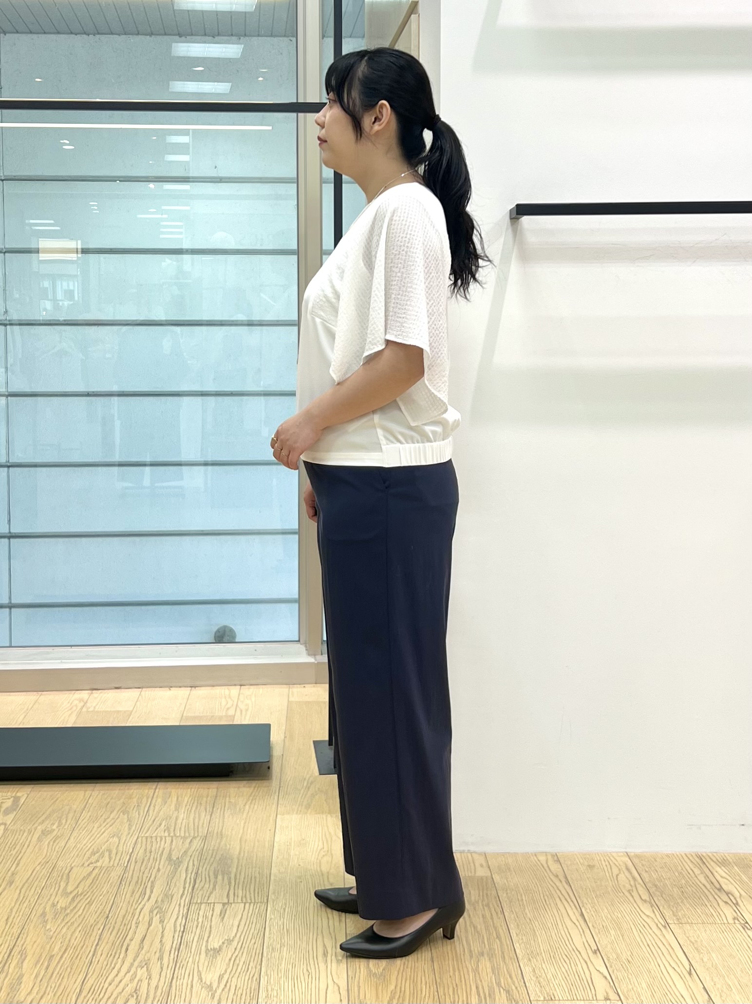 shimaさんの「INDIVI｜【UVケア】着流しミドル丈カーディガンジャージ」を使ったコーディネート
