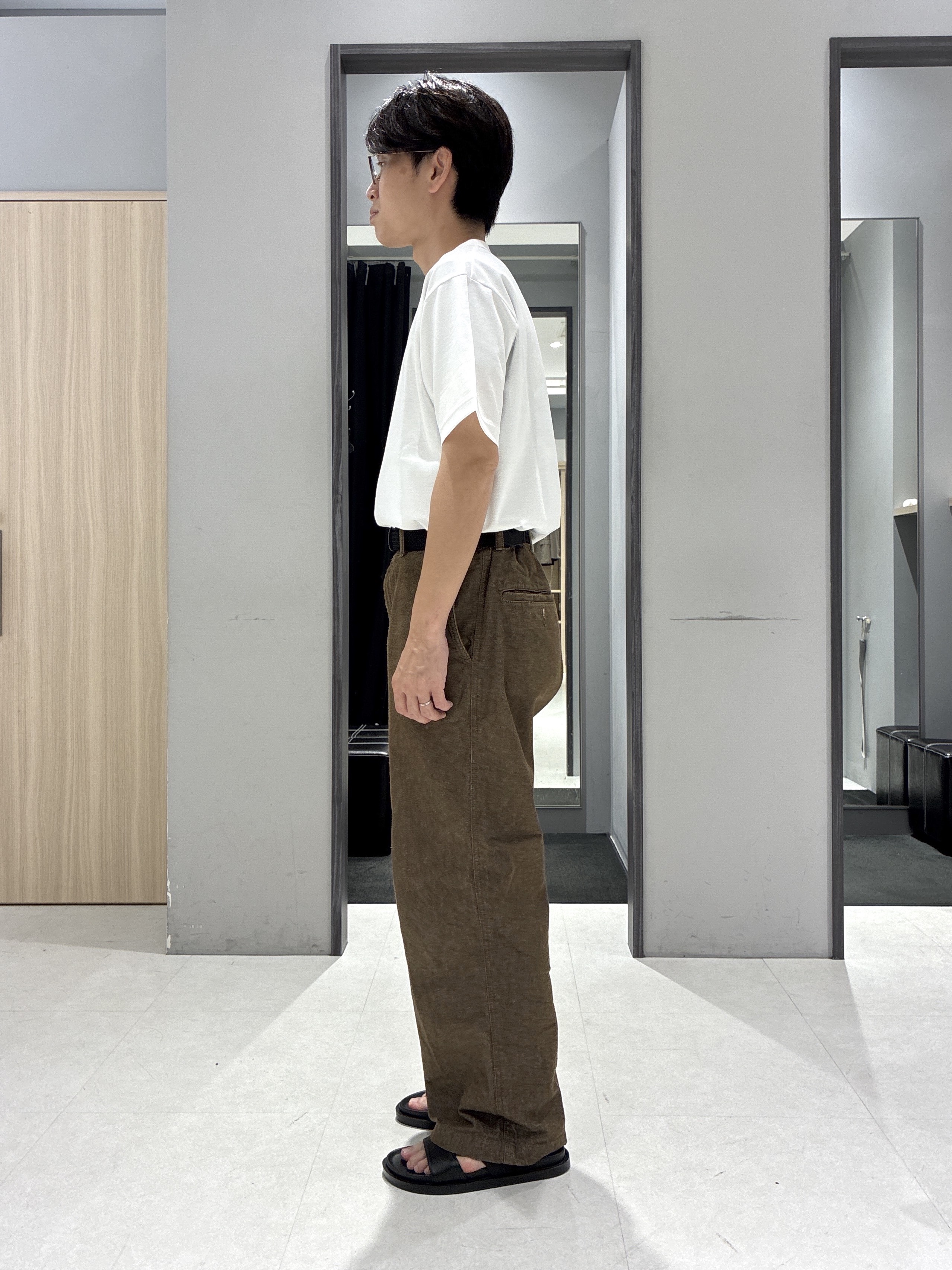 わいずみさんの「TAKEO KIKUCHI｜【接触冷感】ハイブリッド リネン 七分袖シャツ」を使ったコーディネート