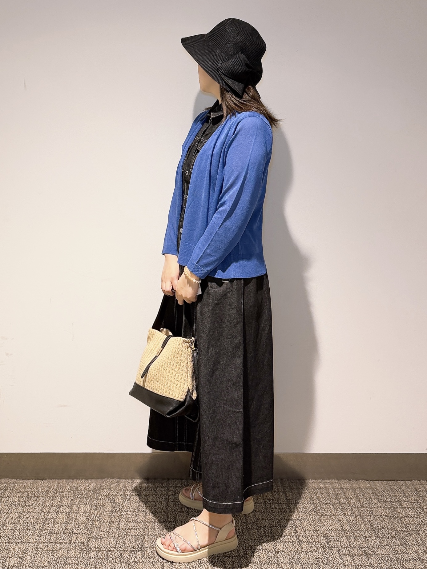 みーさんの「grove｜高評価！【接触冷感／UVカットetc】ベーシックショートカーディガン」を使ったコーディネート