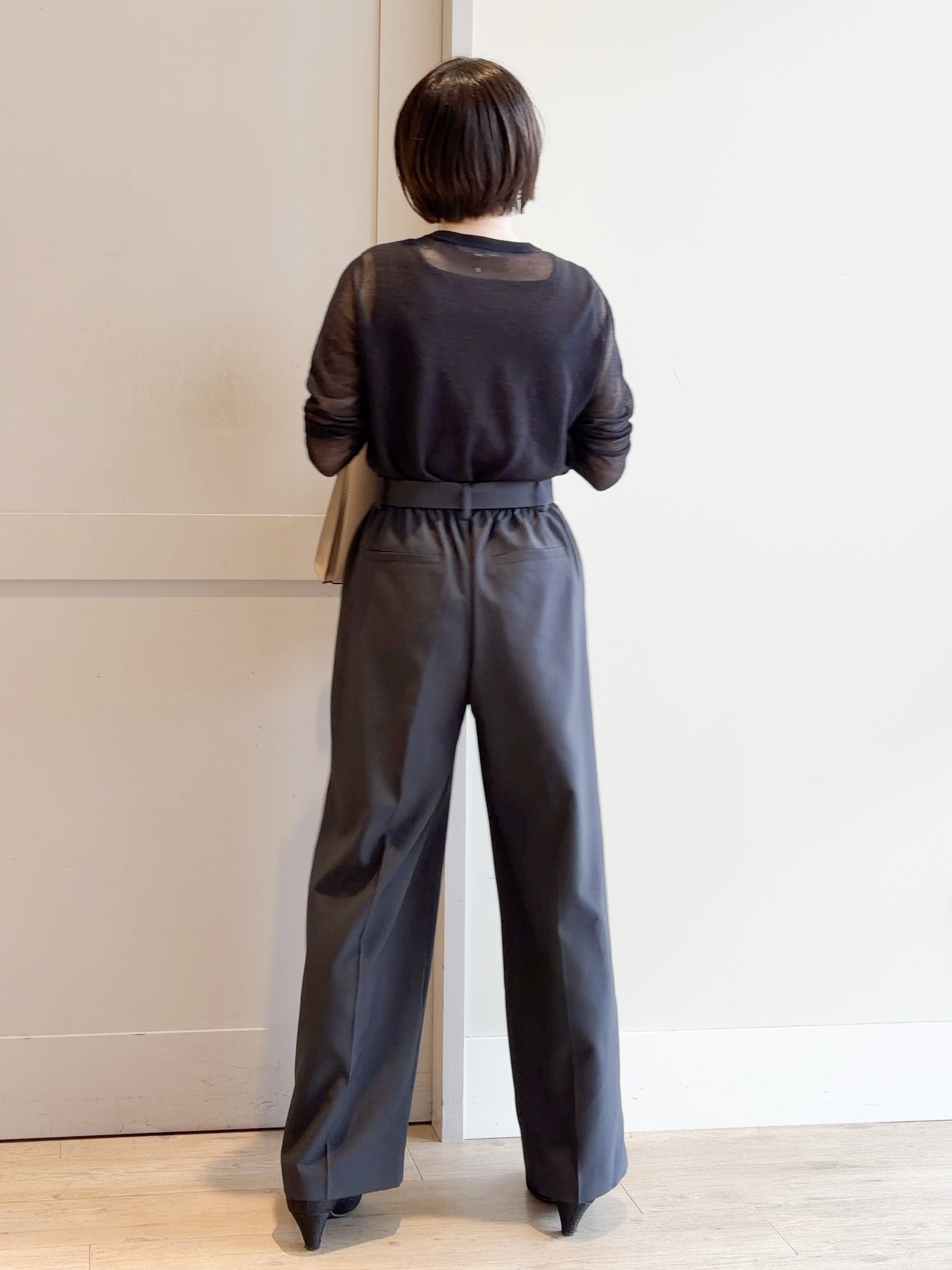 yamakoさんの「grove｜高評価！【洗える/名品】大人の透け感、シアーカーディガン」を使ったコーディネート