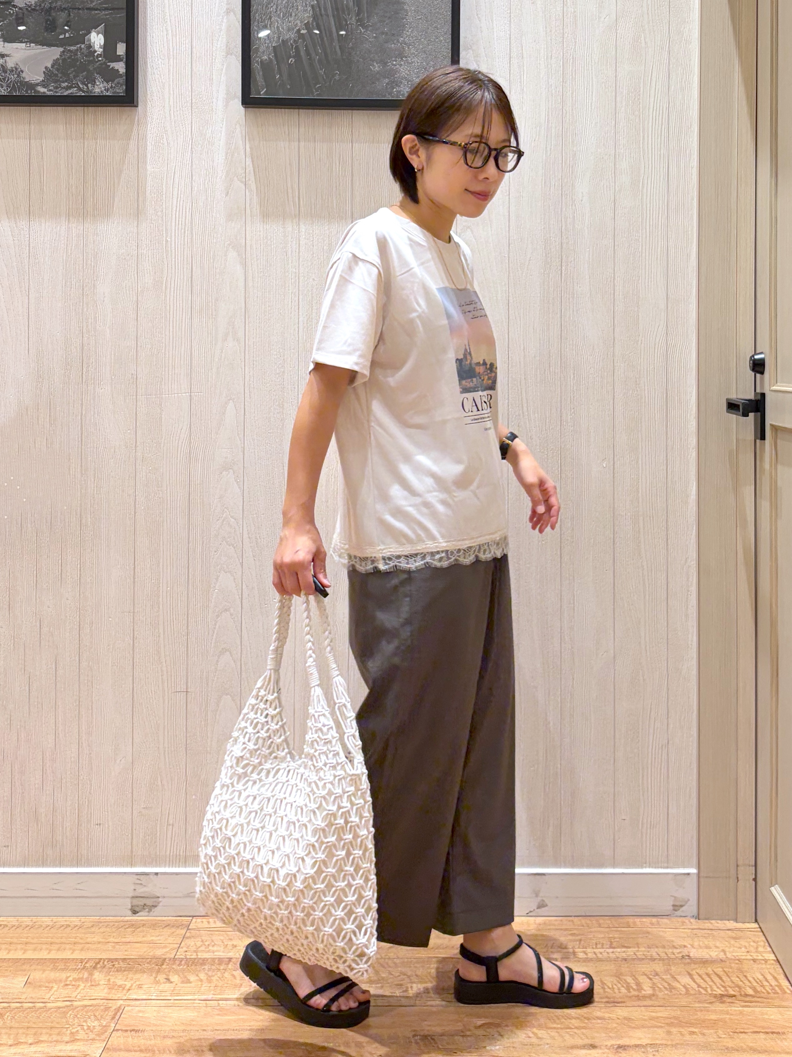 shirayuuuさんの「SHOO･LA･RUE｜【高レビュー/S-LL/洗濯機可/セットアップ可】着丈選べる 軽凛(かろりん) ひんやりフラップイー」を使ったコーディネート