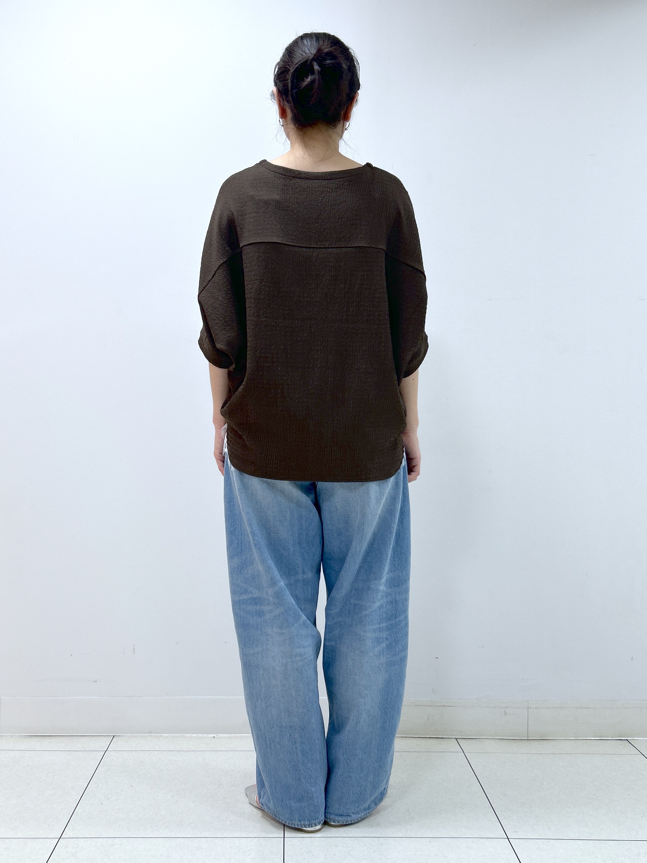 Kaiさんの「Dessin｜シュリンクジャージ カットソー」を使ったコーディネート