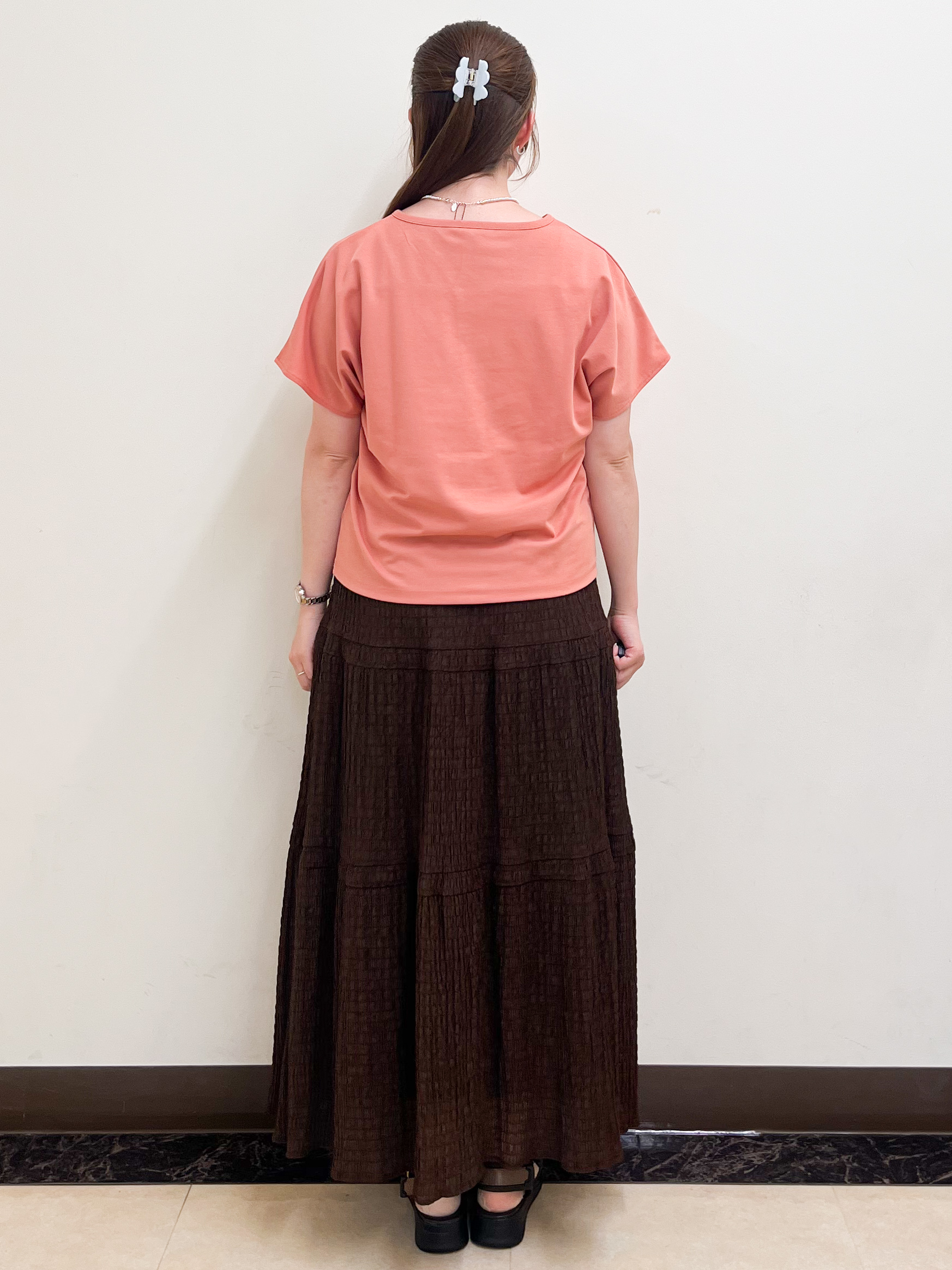 mikikoさんの「Reflect｜【UVカット／接触冷感／吸水速乾】フレアスリーブプルオーバー」を使ったコーディネート
