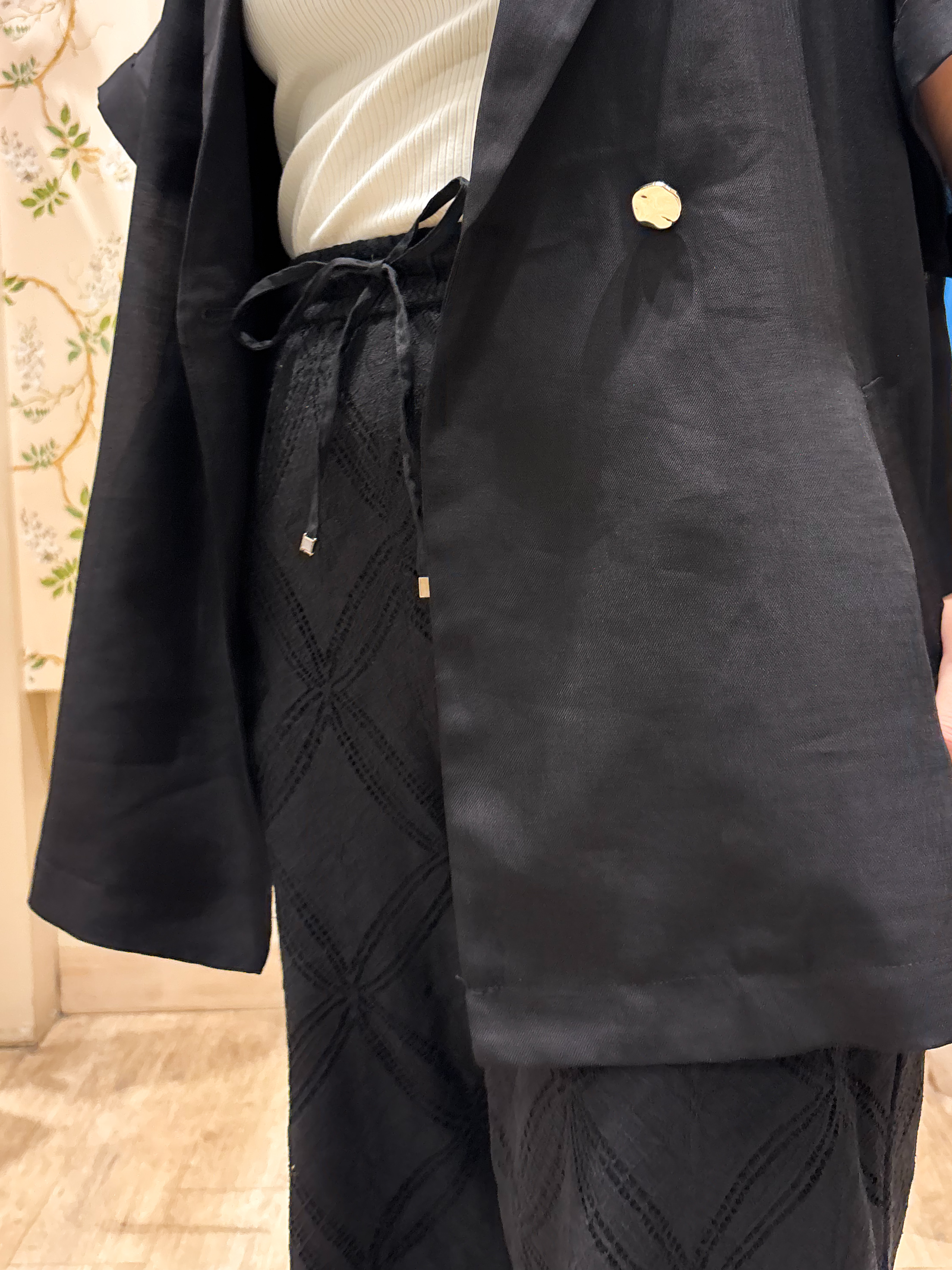 makiさんの「grove｜【洗濯機OK・ひんやり/SETUP可】シワになりにくいハーフスリーブジャケット」を使ったコーディネート