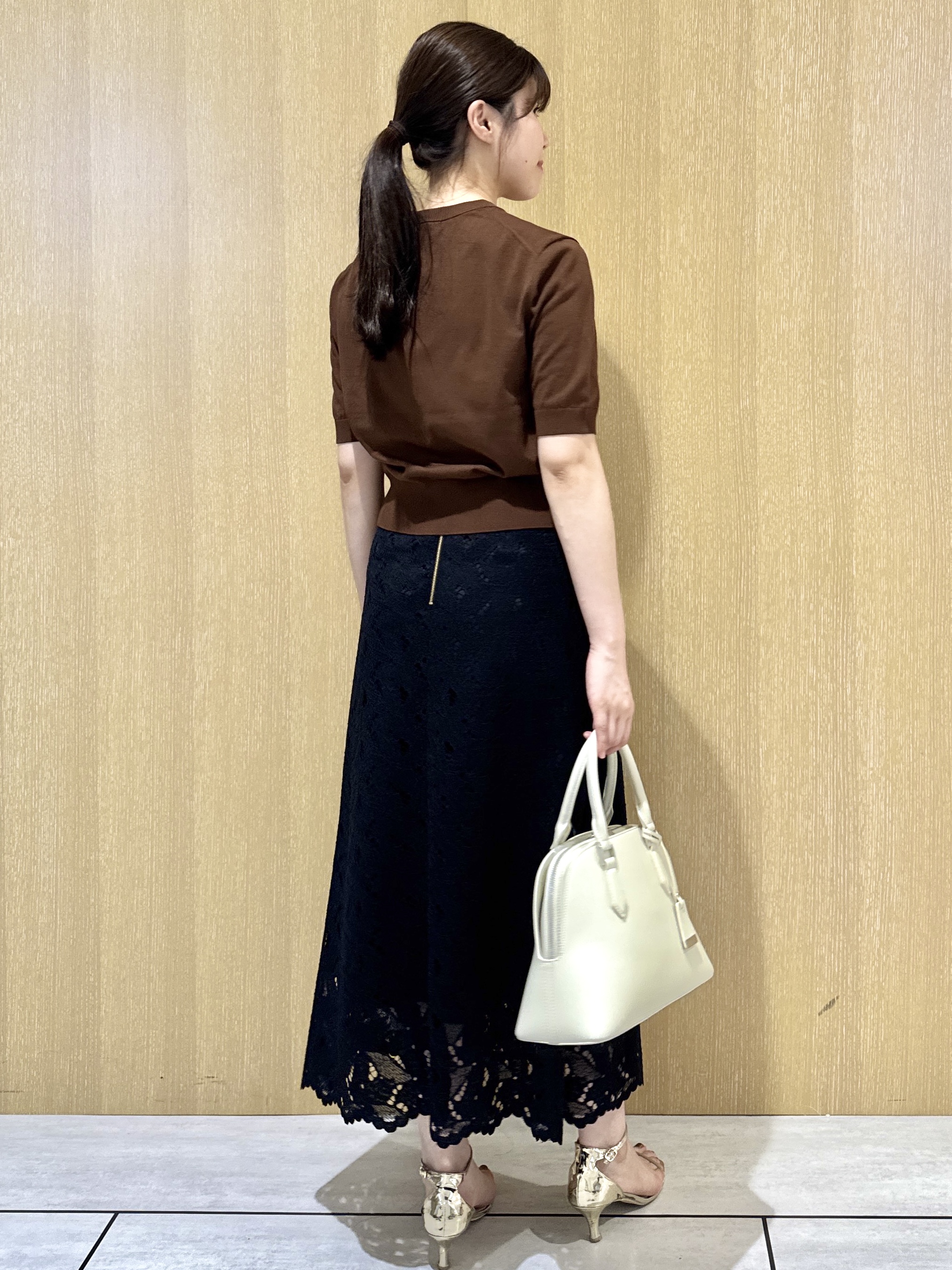 nanaさんの「UNTITLED｜ドライタッチ5分袖カーディガン」を使ったコーディネート