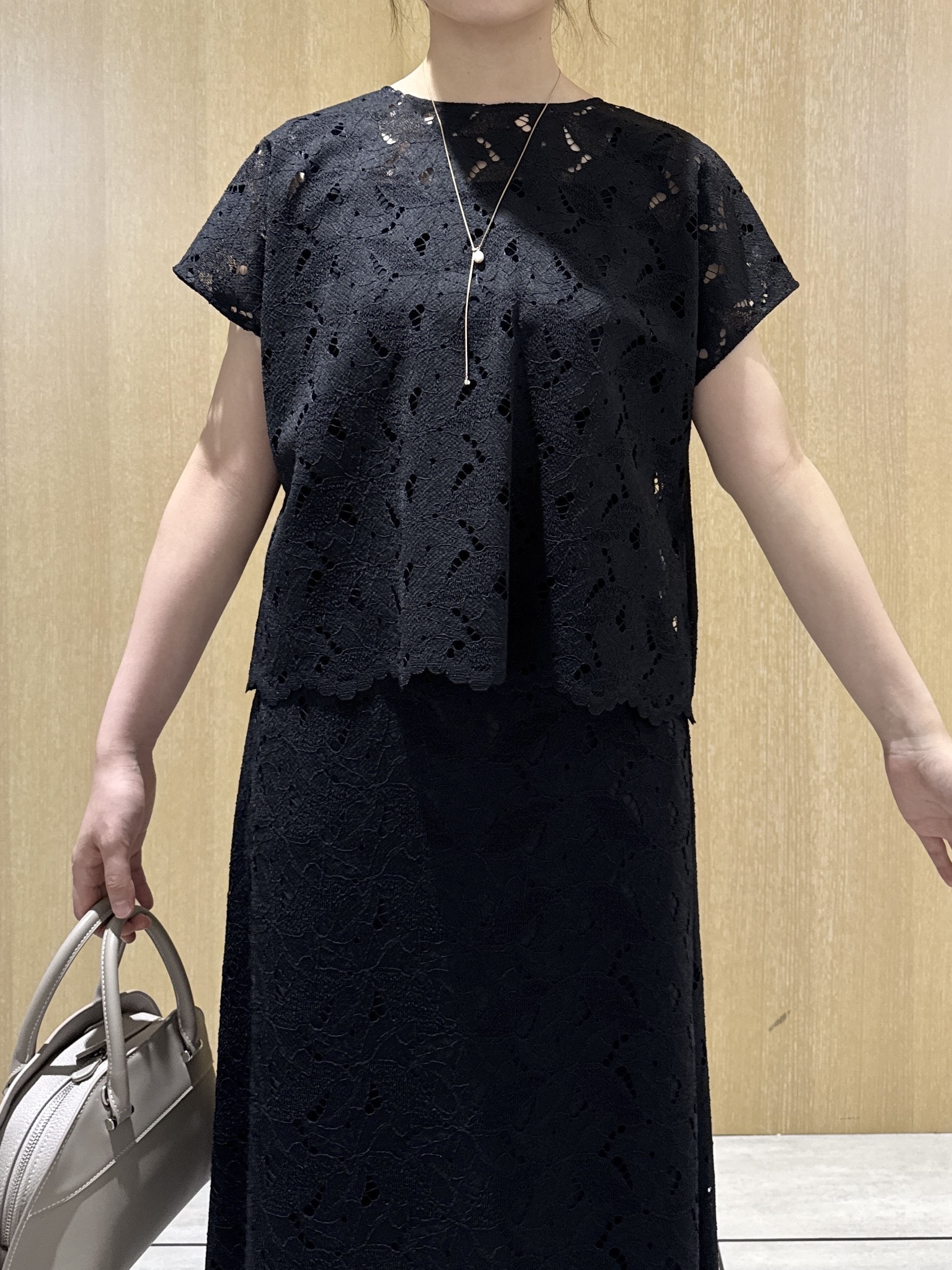 nanaさんの「UNTITLED｜【セットアップ可能】リーフレースブラウス」を使ったコーディネート