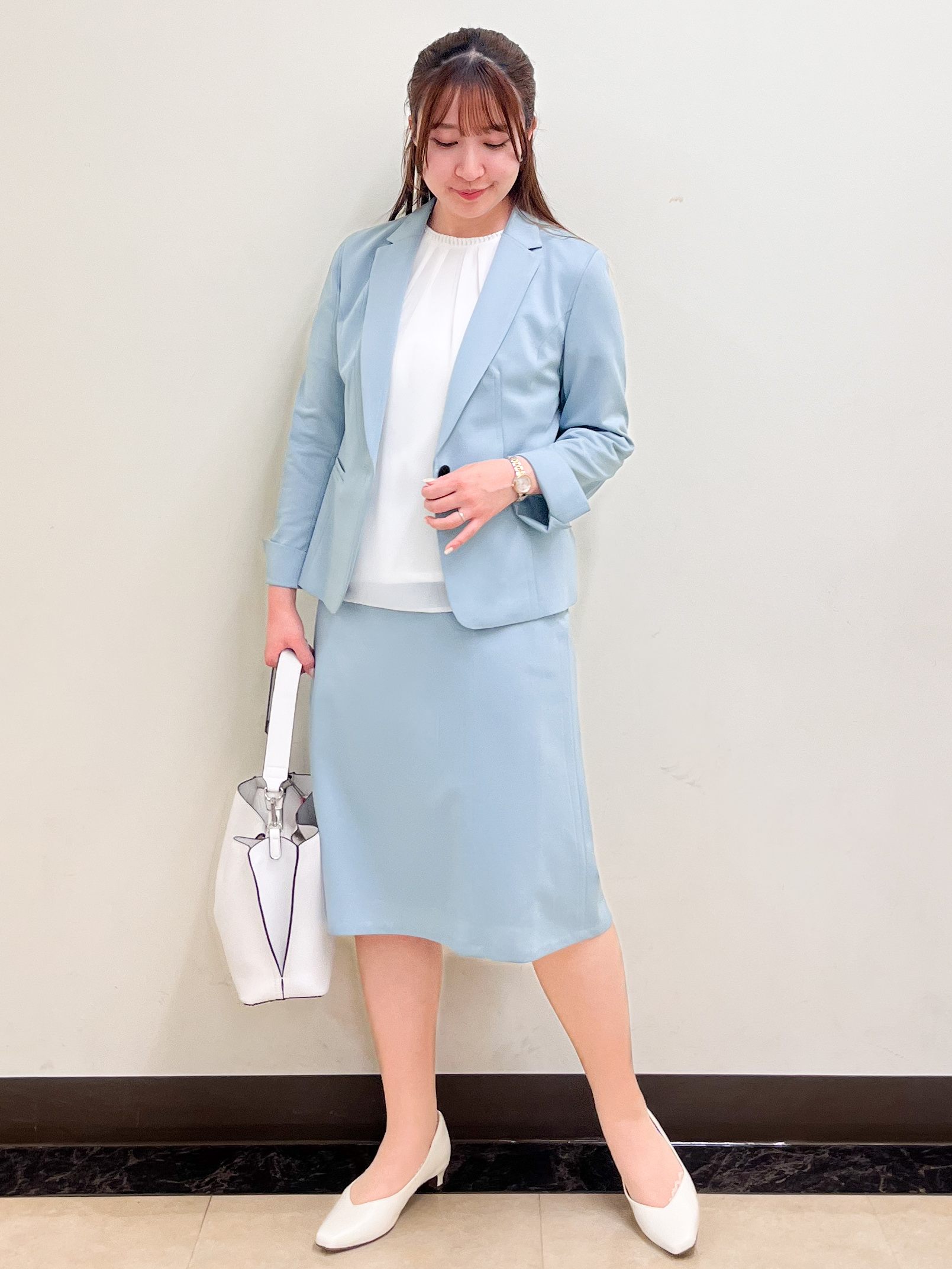 mikikoさんの「Reflect｜【SS-4Lサイズ／UVカット／接触冷感】匠ジャケット／ベーシックテーラード」を使ったコーディネート