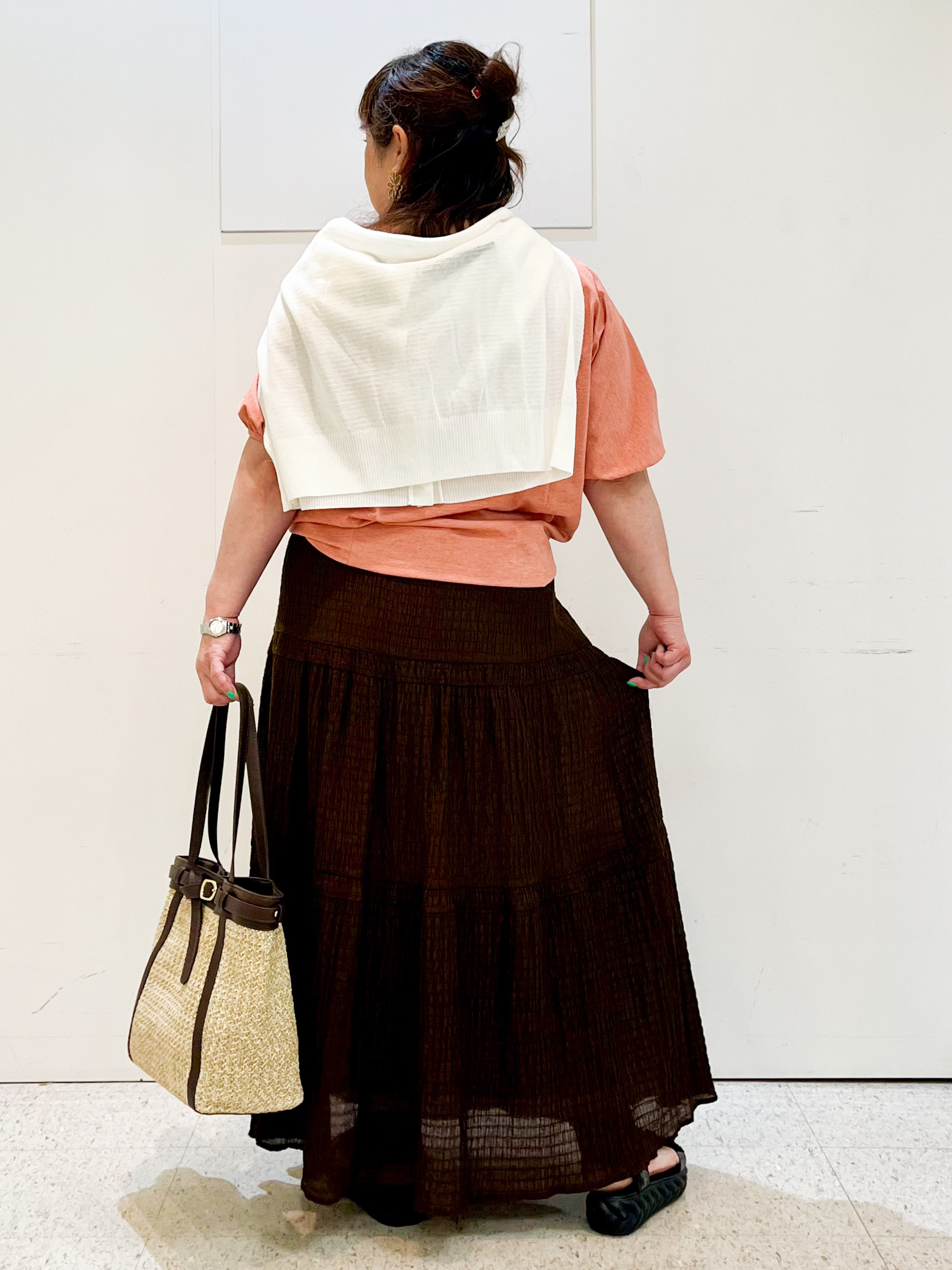 kimmyさんの「Reflect｜【UVカット／接触冷感／吸水速乾】ギャザースリーブカットソー」を使ったコーディネート