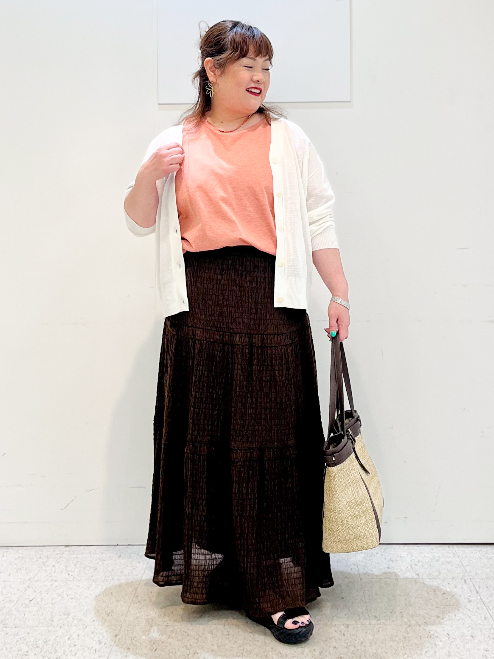 kimmyさんの「Reflect｜【UVカット／接触冷感／吸水速乾】ギャザースリーブカットソー」を使ったコーディネート