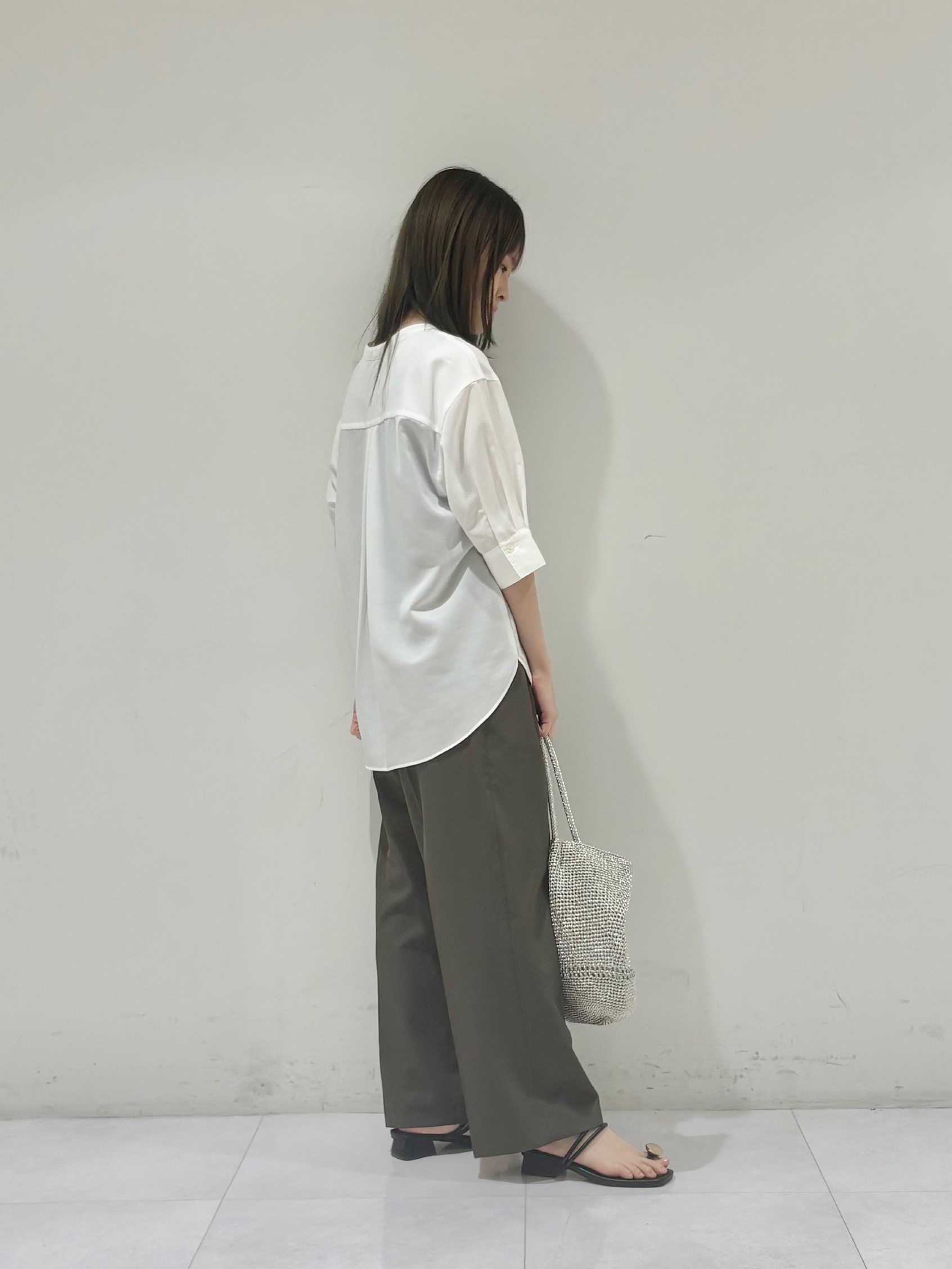 kyokaさんの「UNTITLED｜【接触冷感/通気性/洗える】フロントフリルブラウス」を使ったコーディネート