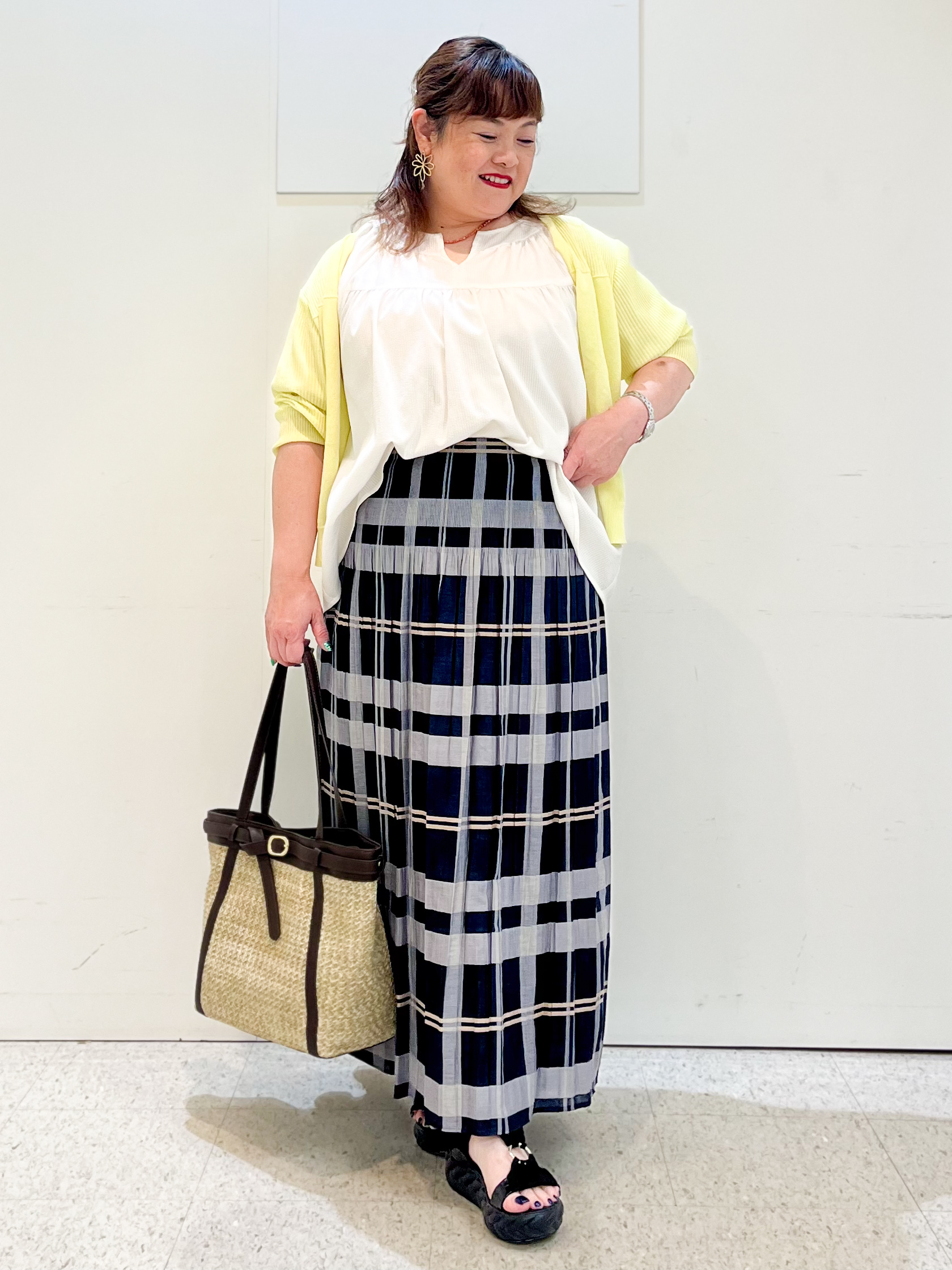 kimmyさんの「Reflect｜ギャザーデザインブラウス」を使ったコーディネート