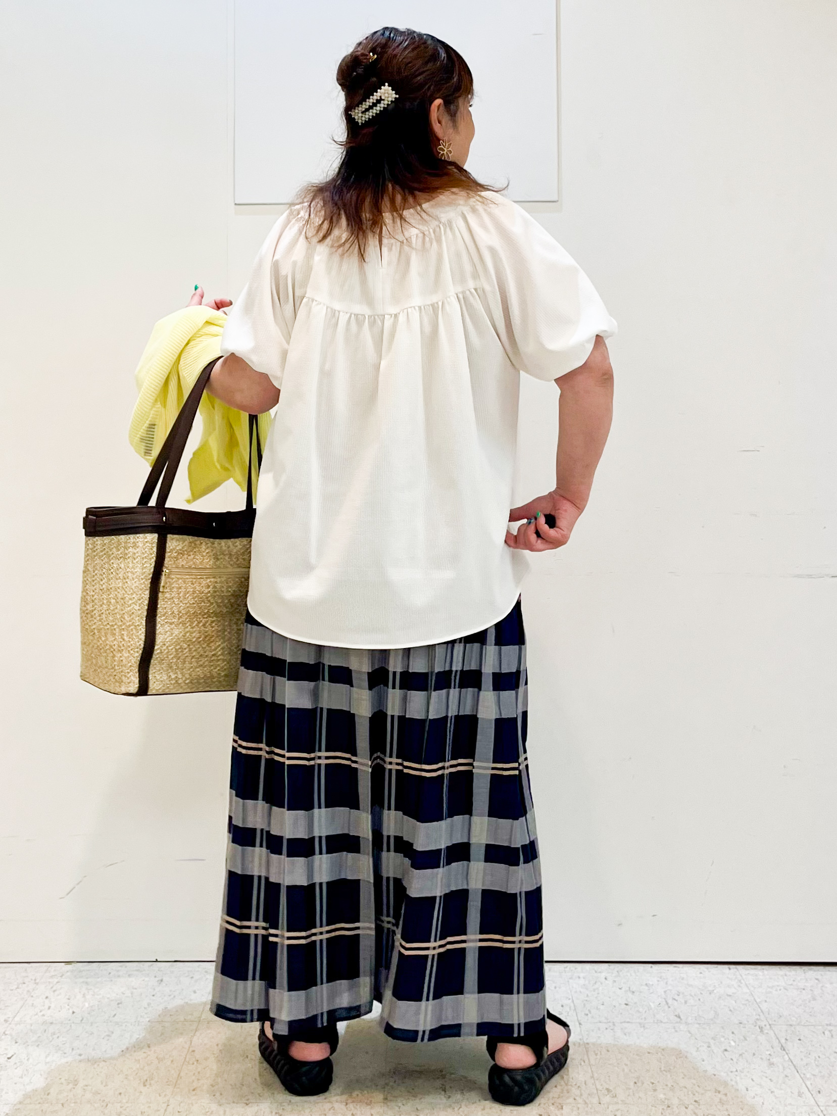 kimmyさんの「Reflect｜ギャザーデザインブラウス」を使ったコーディネート