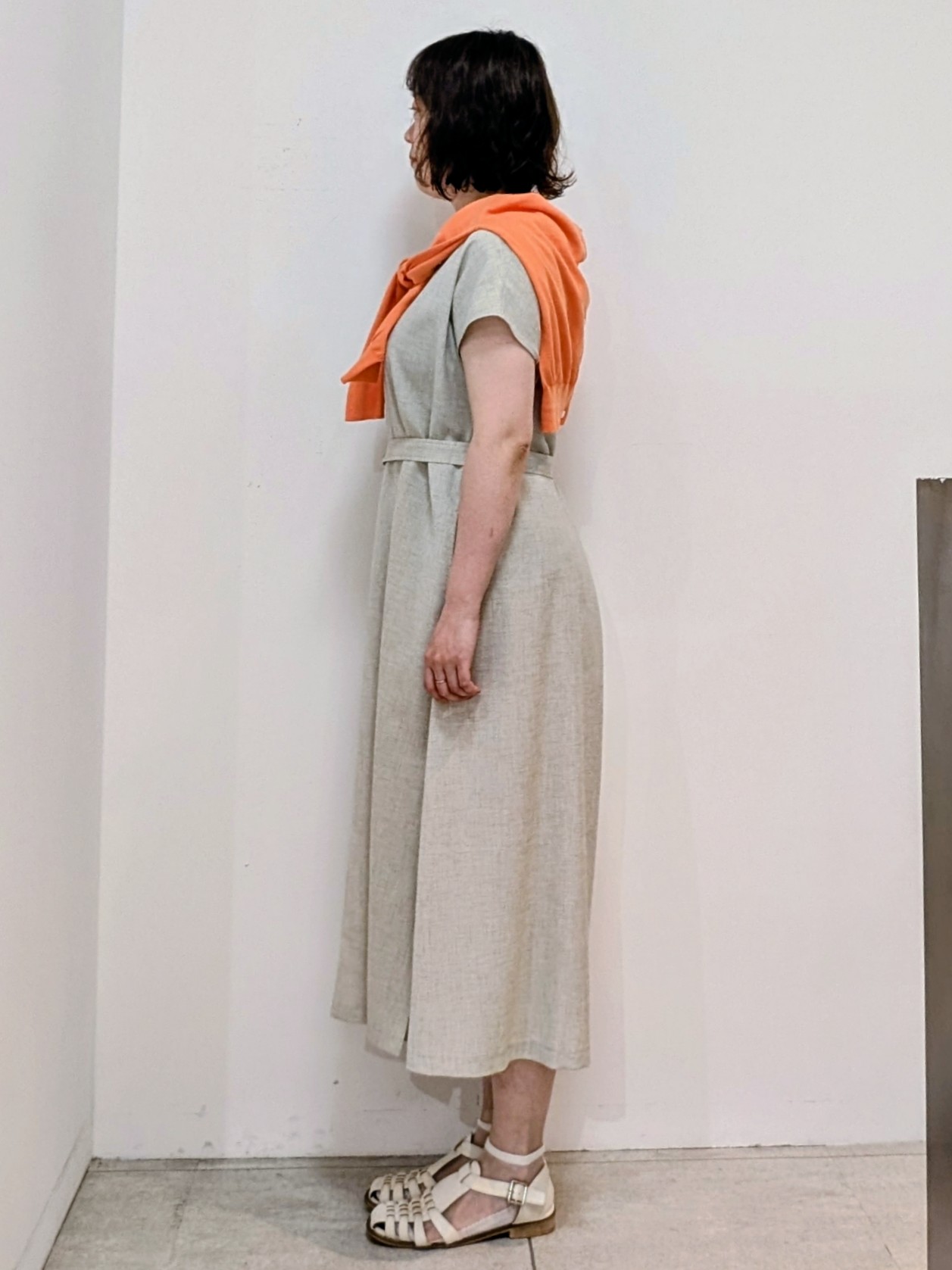 いこさんの「UNTITLED｜【UV/接触冷感/遮熱/通気性】スラブバンドカラーワンピース」を使ったコーディネート