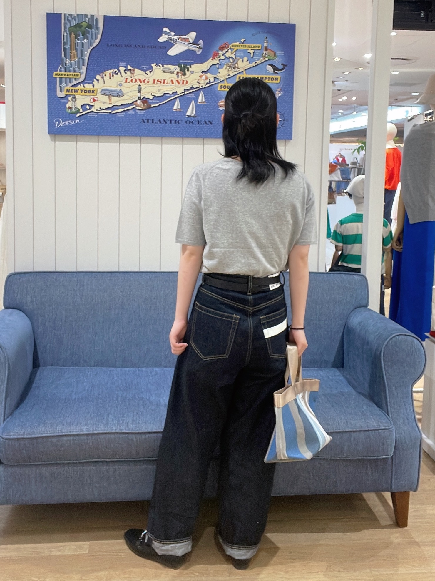 AYAさんの「Dessin｜【9色展開/接触冷感/UVカット】ドライタッチサマーニットT」を使ったコーディネート