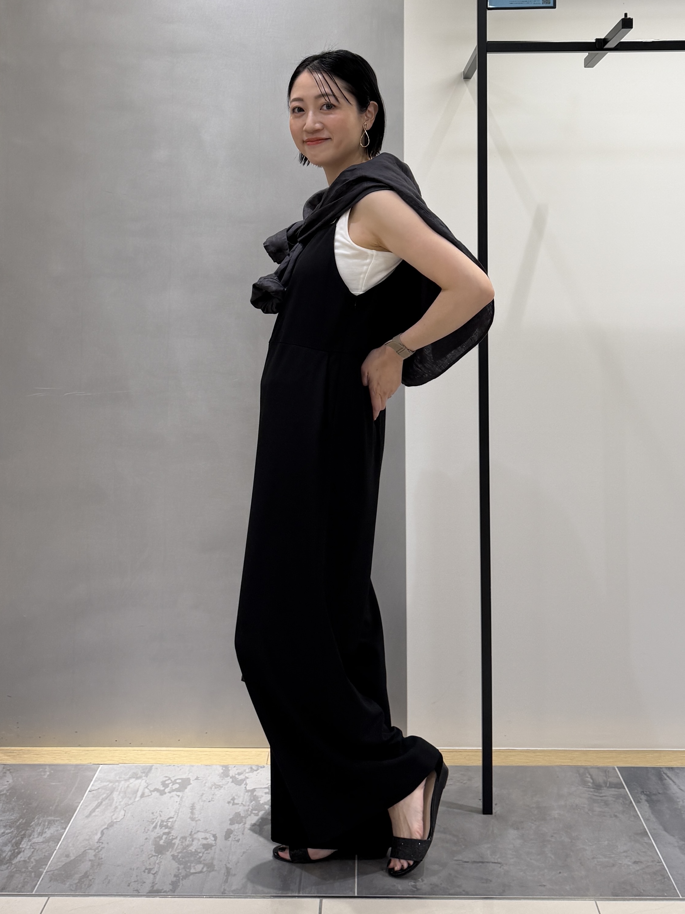 shihoさんの「INDIVI｜【着る日傘】キャミソールサロペット」を使ったコーディネート